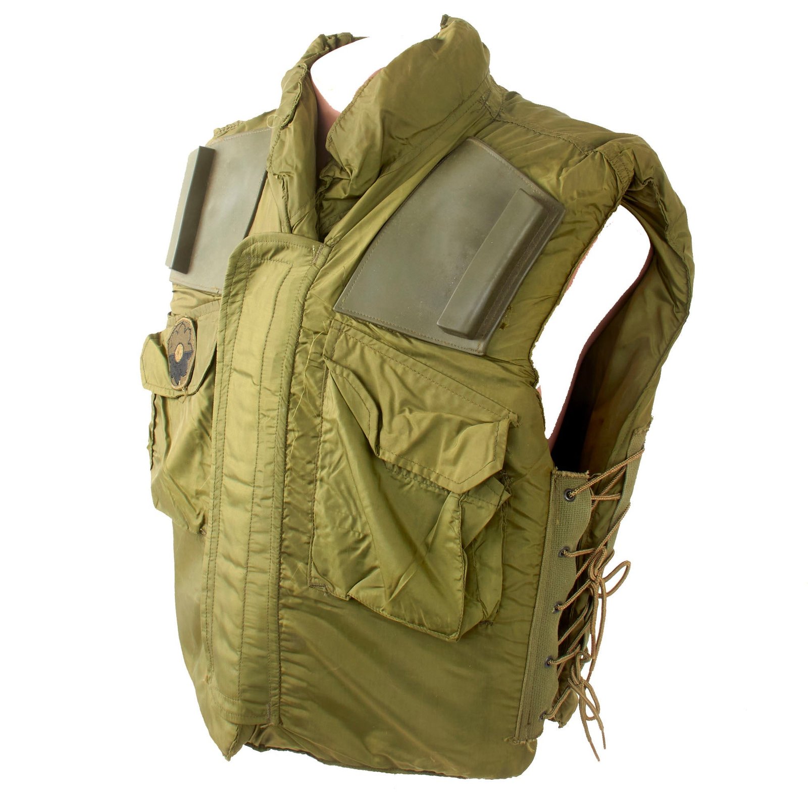 Original U.S. Vietnam War M69 Flak Vest Body Armor by Trenton Texas Engineering with 9th Infantry Division Patch - Dated 1969