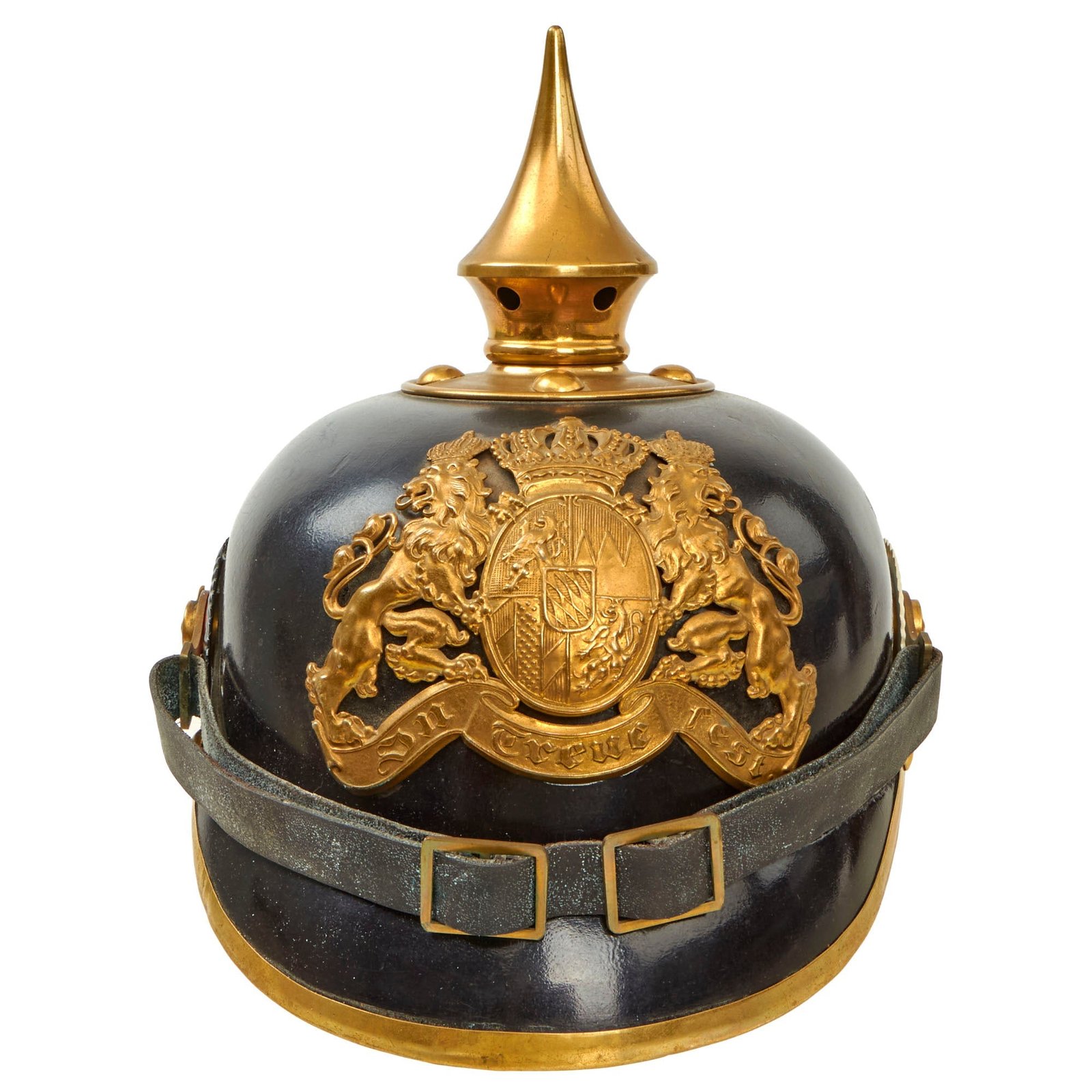 Buy Original Imperial German WWI Bavarian EM/NCO 12th Infantry Marked M1895 Pickelhaube Spiked Helmet - Dated 1913 | Original Firearms Antique For Sale