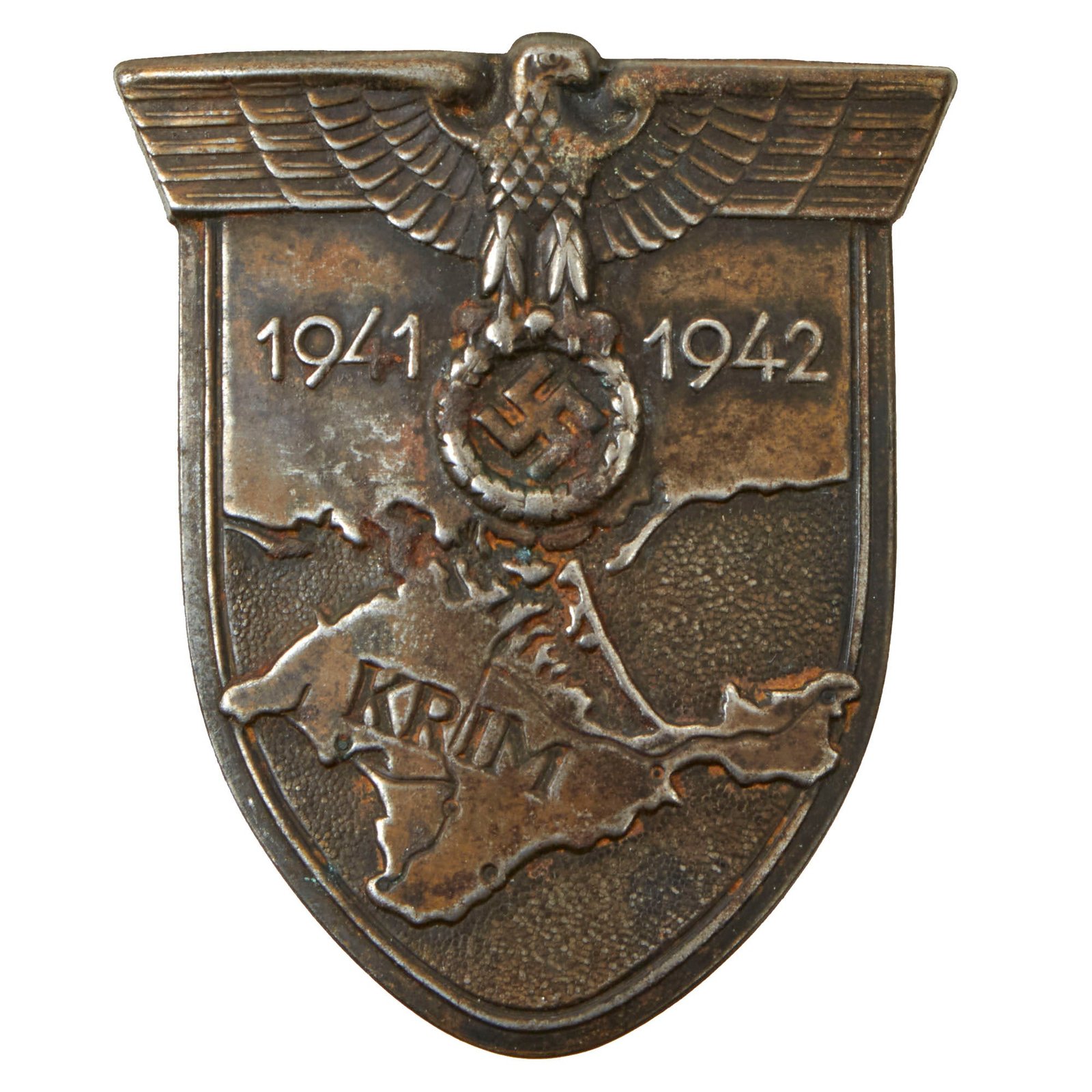 Buy Original German WWII Heer Army Crimea Krim Shield Decoration - Krimschild | Original Firearms Antique For Sale