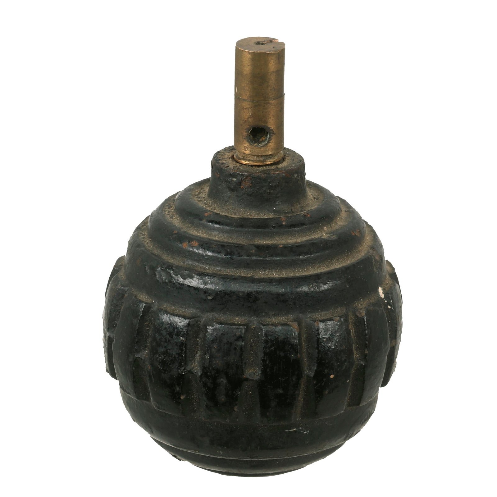 Buy Original Imperial German WWI Model 1915 n/A Ball Hand Fragmentation Inert Grenade - Kugelhandgranate | Original Firearms Antique For Sale