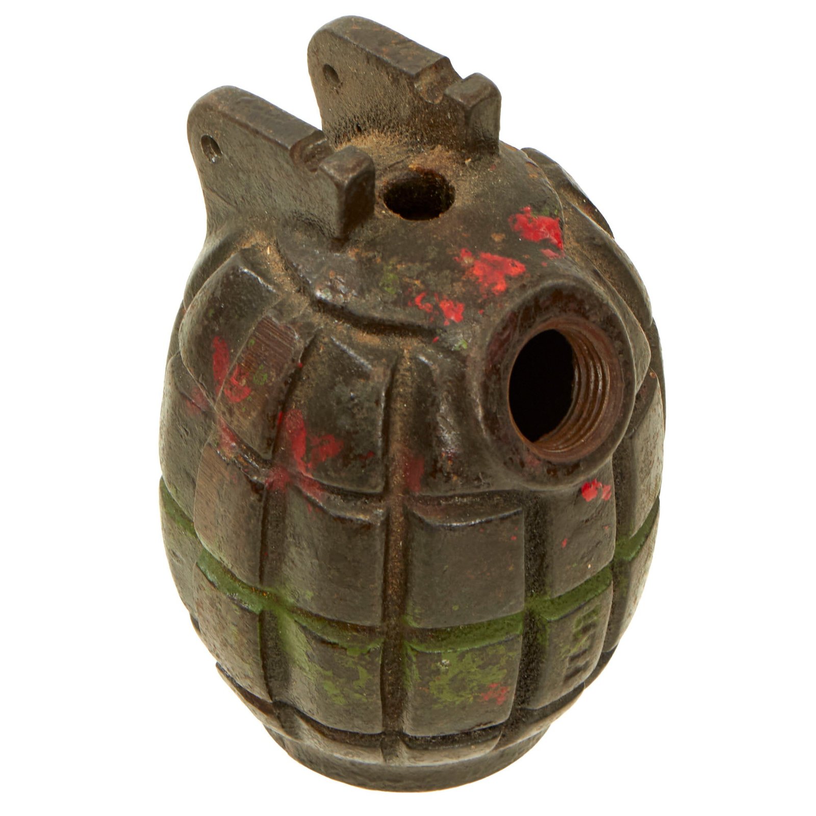 Buy Original British WWII Australian-Made Mills Bomb No. 36M MKI Grenade Body by F.L. Hudson & Co. of Brisbane - Inert | Original Firearms Antique For Sale