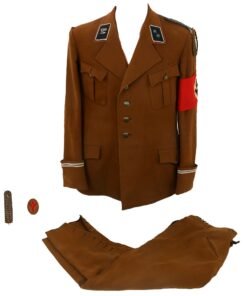 Buy Original German WWII SA Hessen Group Medical SA-Truppführer Dienstrock Service Tunic with Breeches & Armband | Original Firearms Antique For Sale