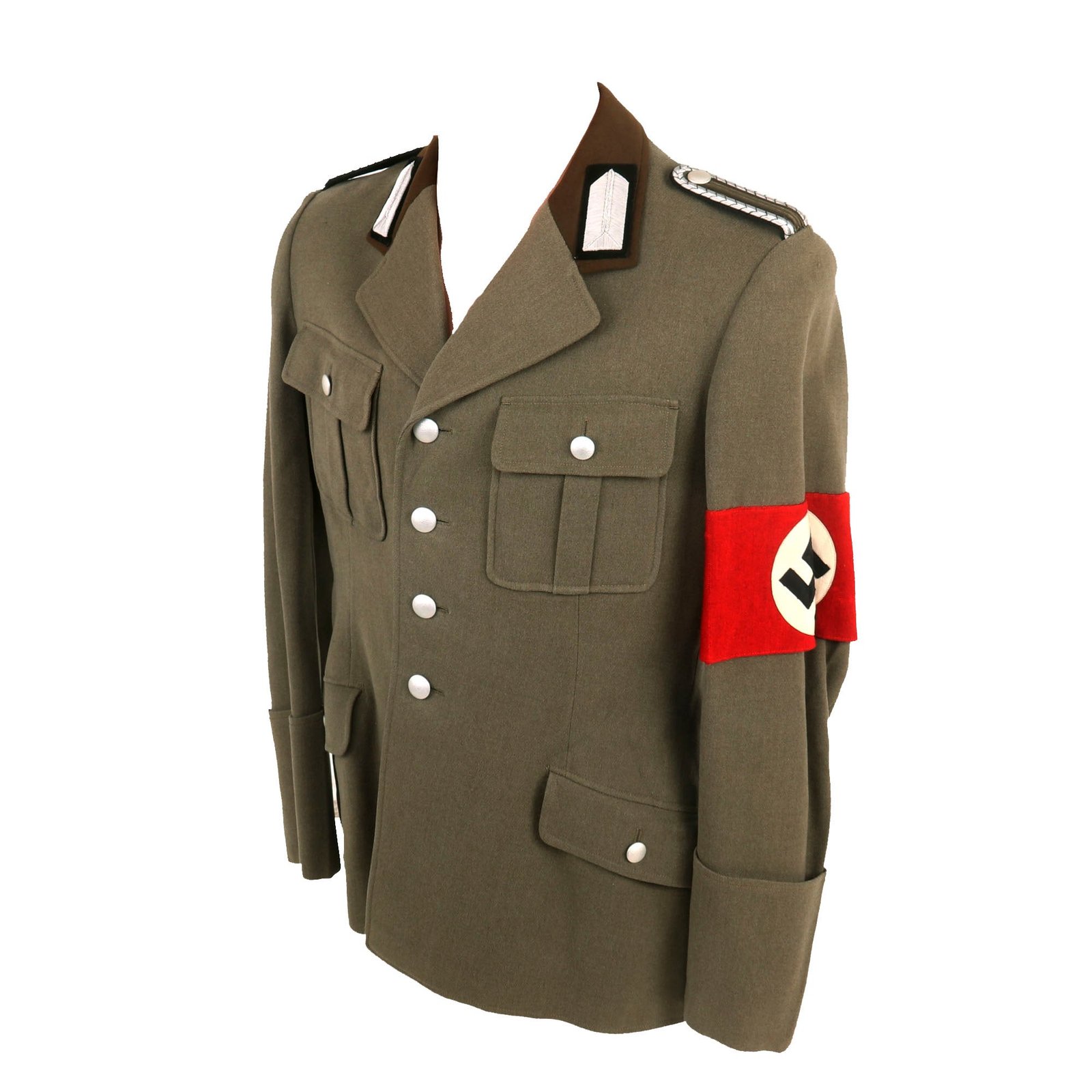 Buy Original German WWII Reichsarbeitsdienst RAD Labor Service Unterfeldmeister NCO's Uniform Tunic with Armband | Original Firearms Antique For Sale