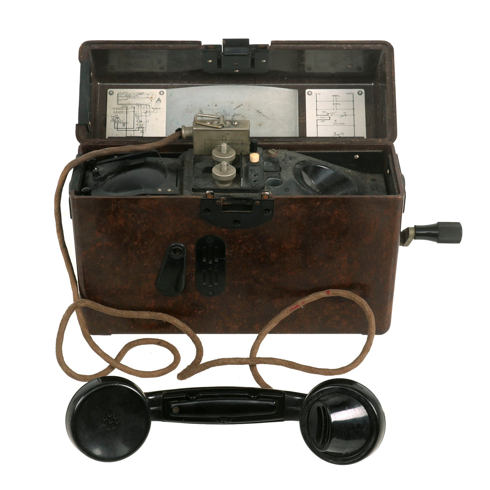 Buy Original German WWII Wehrmacht Model FF33 Field Telephone by SF Dated 1939 - Feldfernsprecher 33 | Original Firearms Antique For Sale