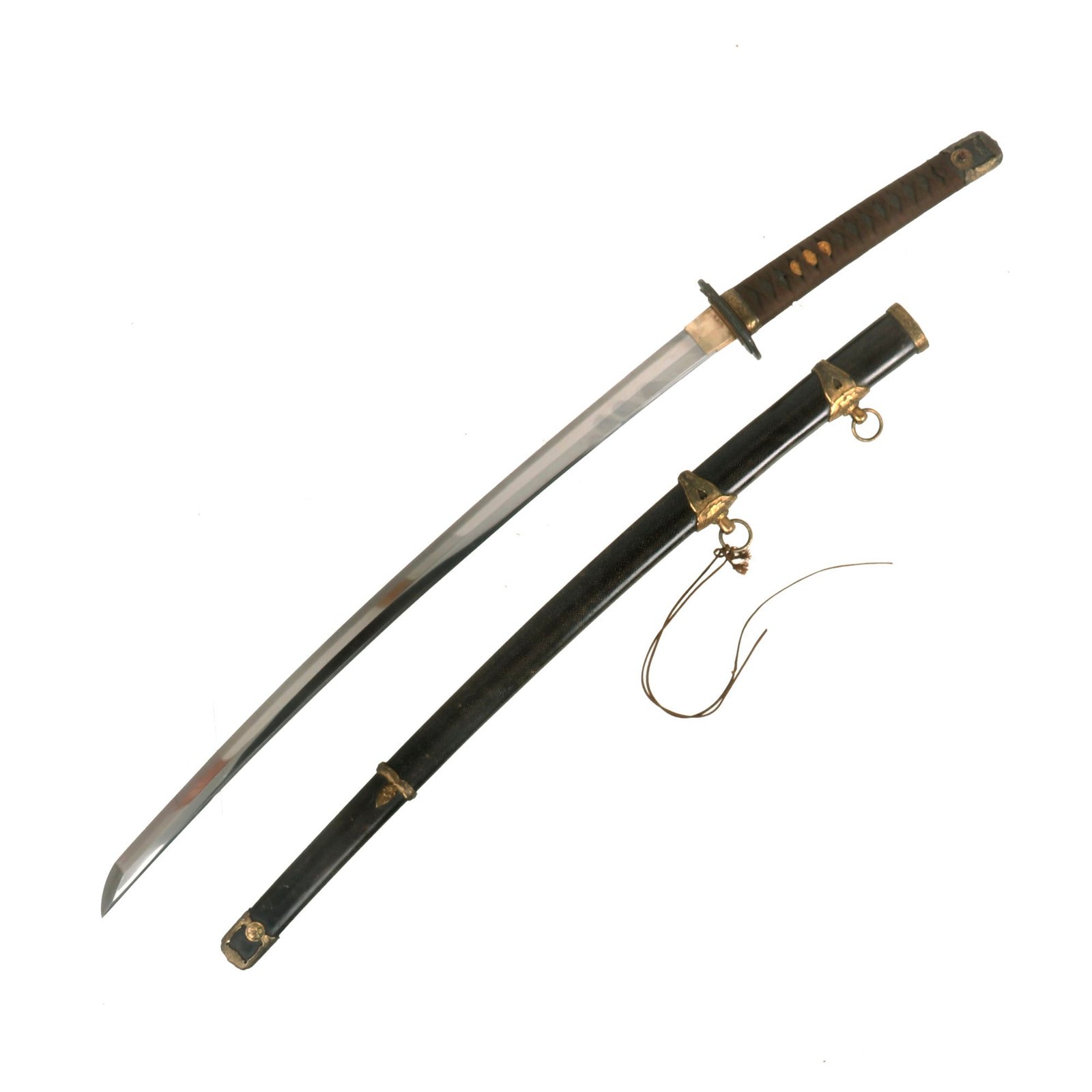 Buy Original WWII Japanese Navy Officer P1937 Kai-Gunto Katana Sword by Tenshozan with Sharkskin Scabbard - Matched Number 462 | Original Firearms Antique For Sale