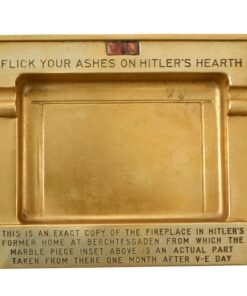 Buy Original U.S. WWII Era Souvenir Brass Ashtray with Marble Piece from Adolf H's Retreat Der Berghof at Berchtesgaden | Original Firearms Antique For Sale