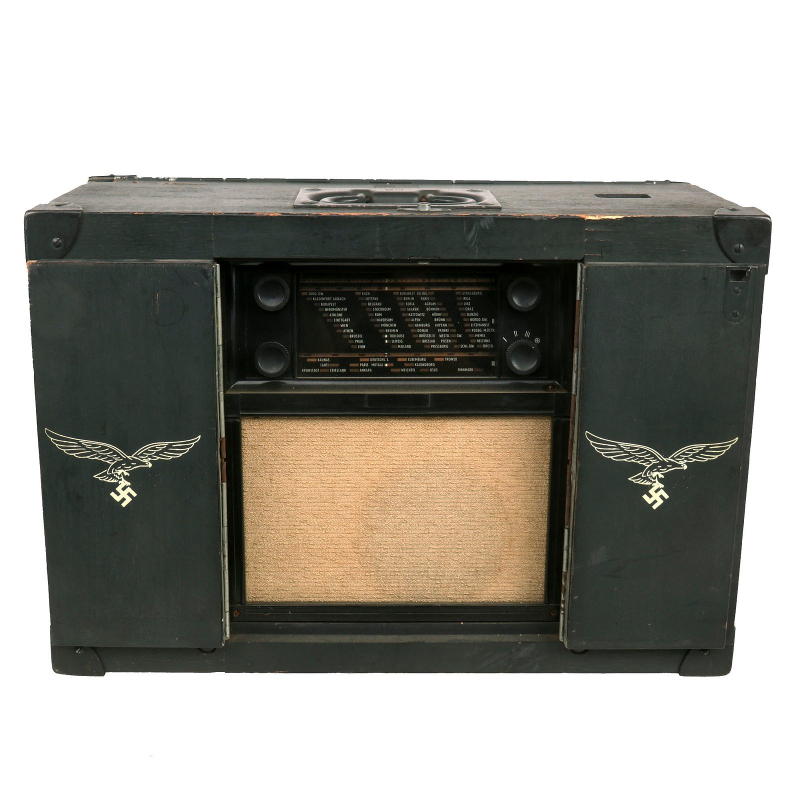 Buy Original German WWII Luftwaffe Portable Model K32 GWB Radio by Siemens - Serial 2319 | Original Firearms Antique For Sale