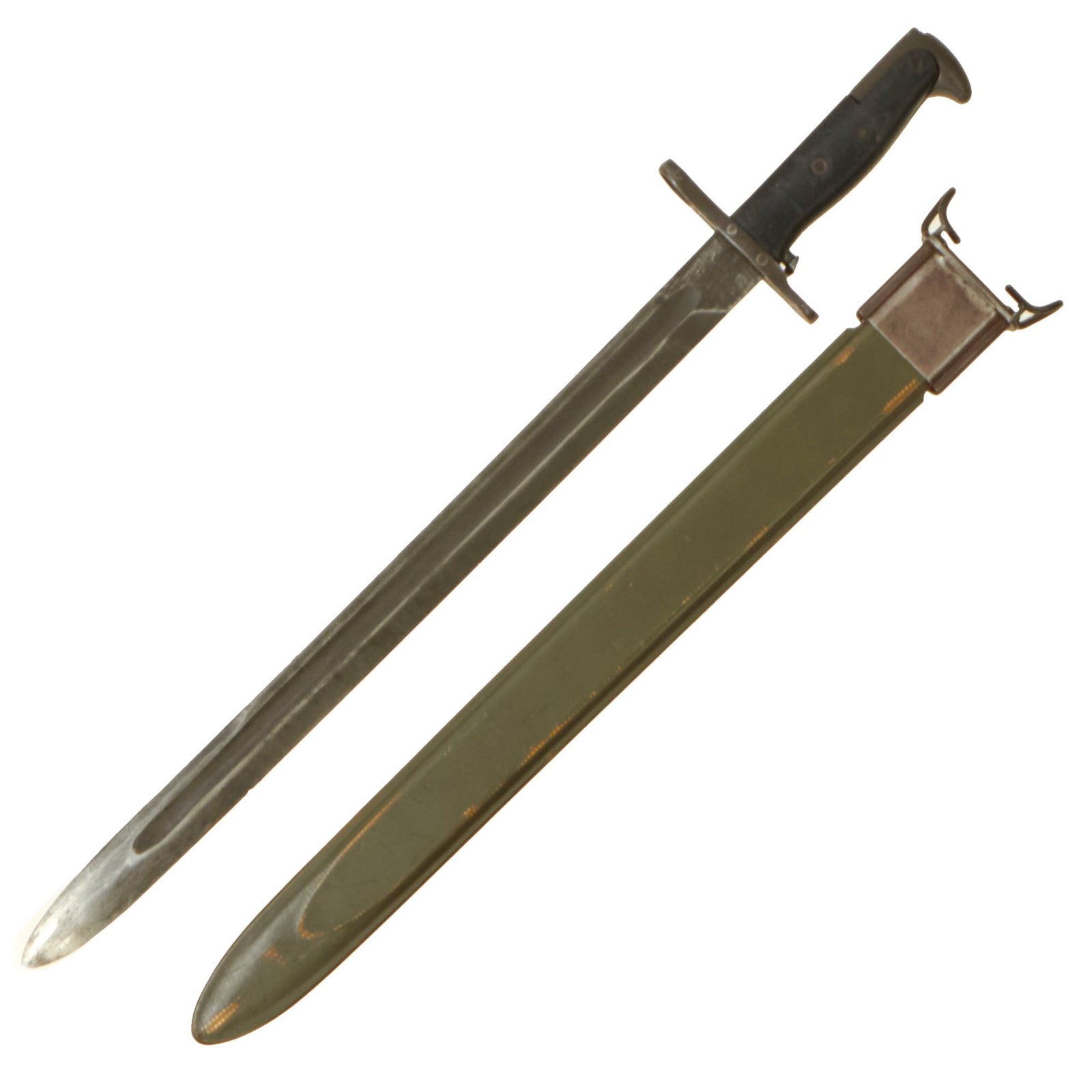 Buy Original U.S. WWII M1942 Garand 16" Bayonet by Union Fork & Hoe with M3 Scabbard - dated 1942 | Original Firearms Antique For Sale