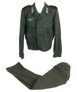 Buy Original Rare German WWII Heer Army Don Cossack Foreign Volunteer M44 Field Grey Wool Uniform Tunic with Trousers | Original Firearms Antique For Sale