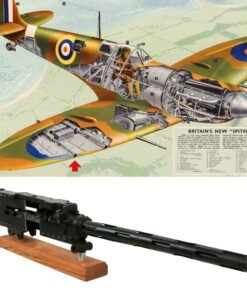 Buy Original British WWII 1943 Dated R.A.F. Aircraft Browning .303 Mark II Display Machine Gun by John Inglis on Stand - Spitfire Supermarine, Hawker Hurricane & Avro Lancaster | Original Firearms Antique For Sale