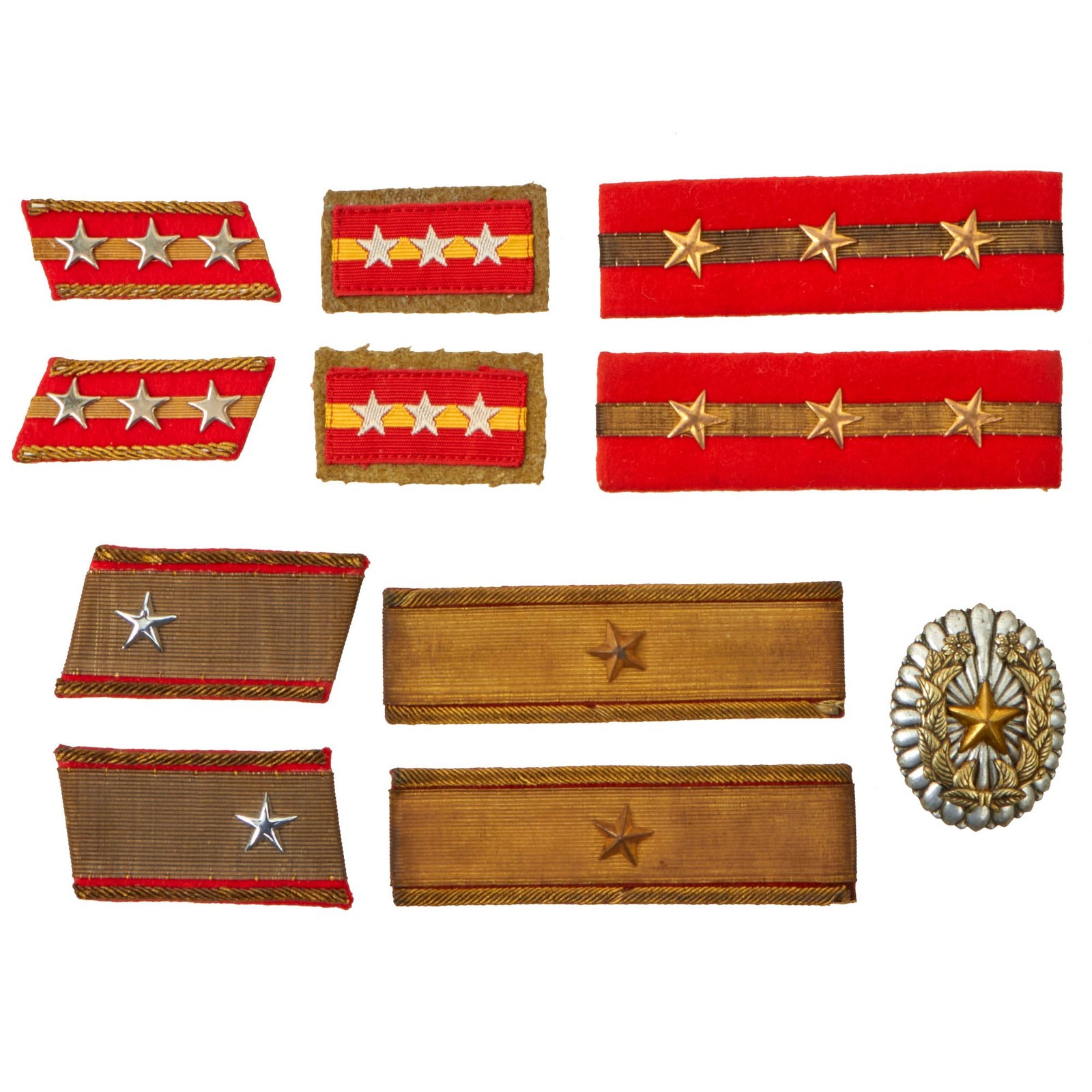 Buy Original Japanese WWII Imperial Japanese Army Company Grade Commander’s Badge With Officer Rank Tabs - 11 Items | Original Firearms Antique For Sale