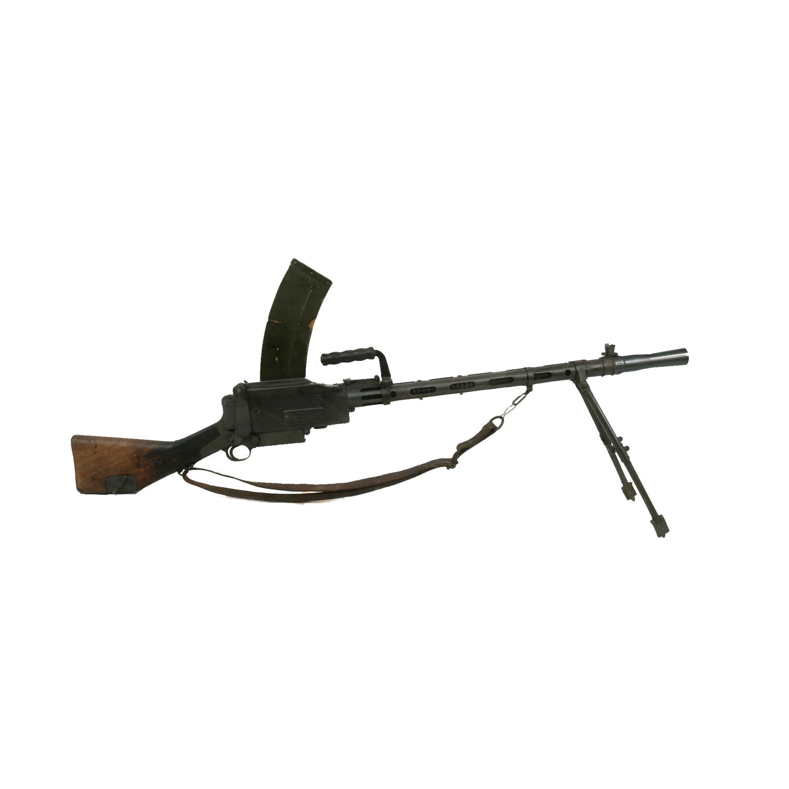 Buy Original WWII Danish Madsen Display Light Machine Gun with Magazine & Sling - No. 86 | Original Firearms Antique For Sale