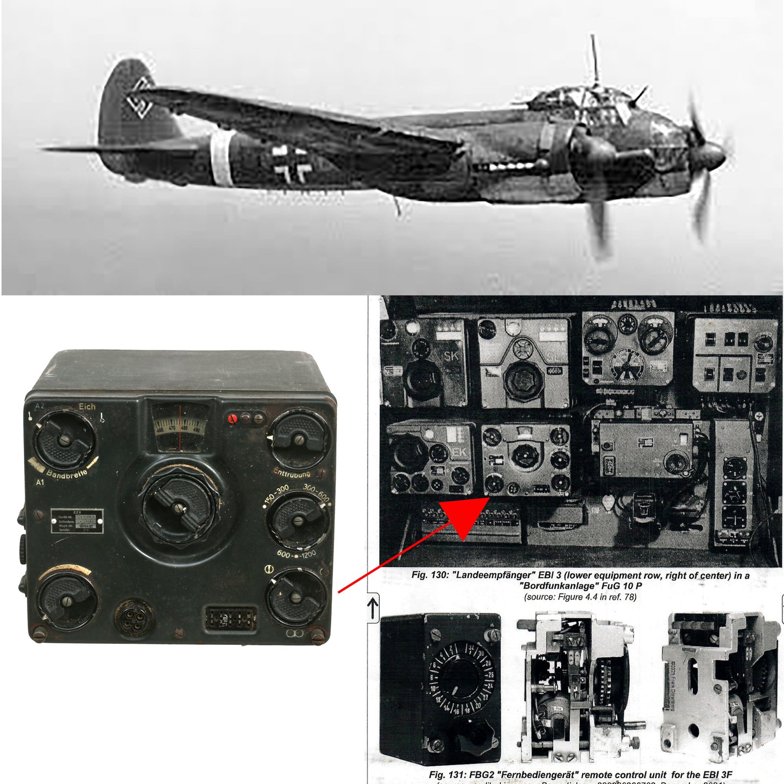 Buy Original German WWII Luftwaffe Junkers Ju 88 Empfänger Zielflug 6 EZ6 Direction Finder Receiver | Original Firearms Antique For Sale