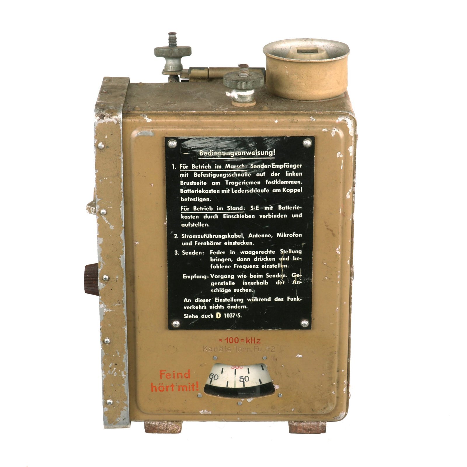 Buy Original German WWII Kleinfunksprecher d - "Dorette" Radio Transceiver | Original Firearms Antique For Sale