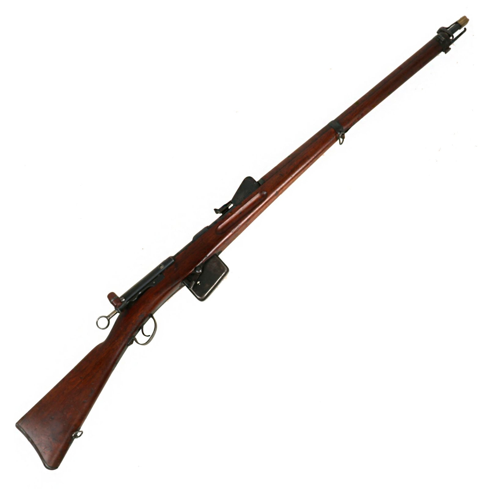 Buy Original Swiss First Model 1889 Schmidt-Rubin Magazine Infantry Rifle with Muzzle Cover - Matching Serial 93403 | Original Firearms Antique For Sale