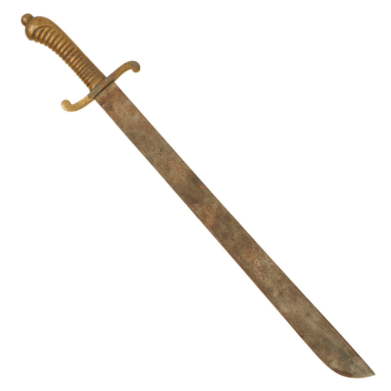 Buy Original 19th Century Unit Marked Saxon M.1840 Faschinenmesser All-Steel Pioneer Artillery Short Sword by P. D. Lüneschloss - 102nd (3rd Royal Saxon) Infantry "King Ludwig III of Bavaria" | Original Firearms Antique For Sale