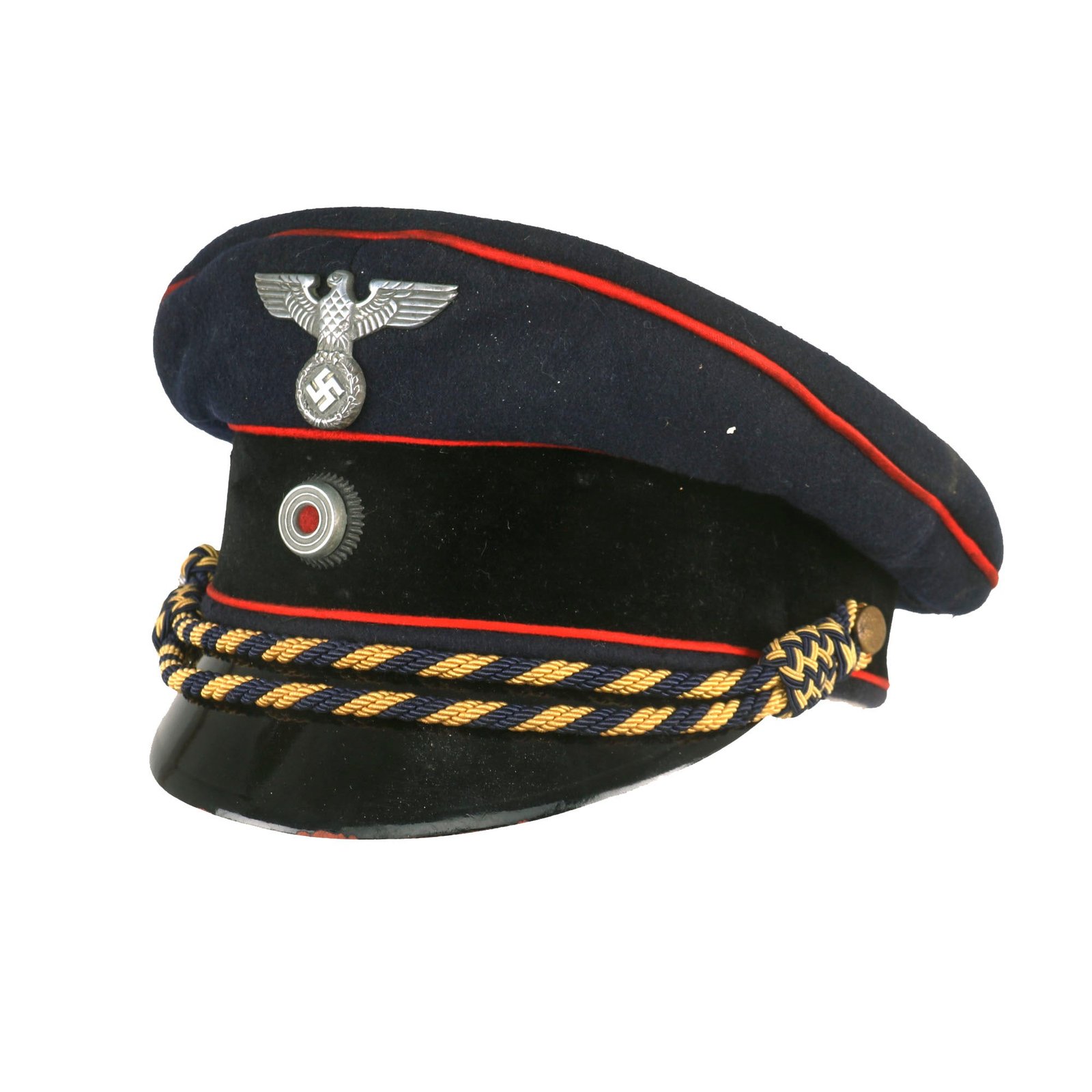 Buy Original German Pre WWII Early Deutsche Reichsbahn Railway Official’s Schirmmütze Visor Cap - Service Used | Original Firearms Antique For Sale