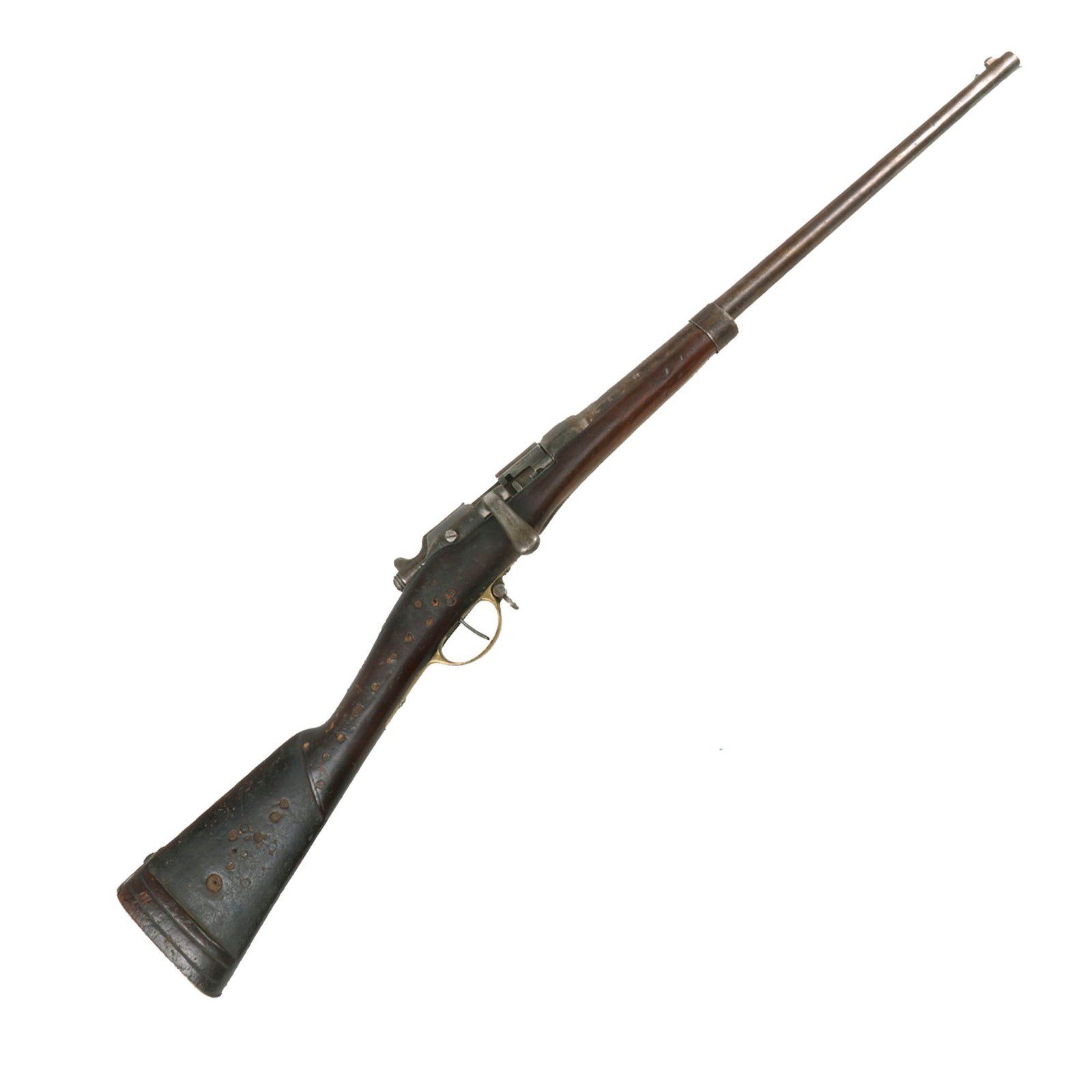 Buy Original French Modèle 1866-74 M80 Brass Mounted Gras Camel Carbine by Châtellerault - Serial C. 60091 | Original Firearms Antique For Sale