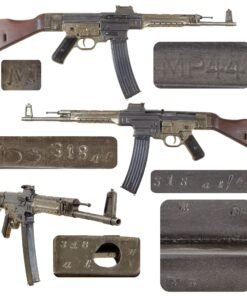 Original German WWII MP44 STG 44 Sturmgewehr Demilled Receiver Display Gun Dated 1945 with Live Barrel, Bolt, and Replica Magazine - Matching Serial 318 al