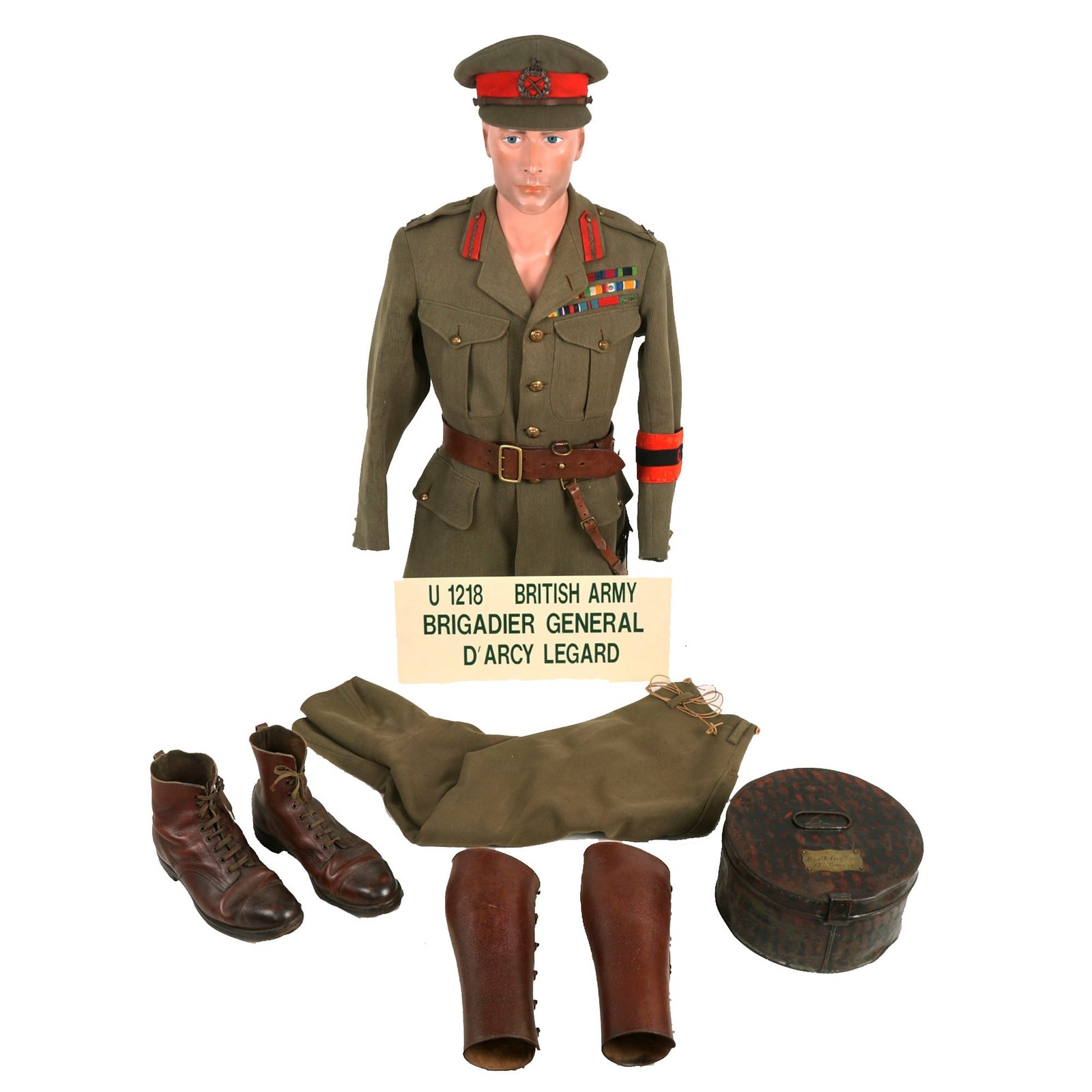Buy Original British WWI 17th Hussars Brigadier General D’Arcy Legand Bedford Cord Uniform - Formerly Part of the A.A.F. Tank Museum | Original Firearms Antique For Sale