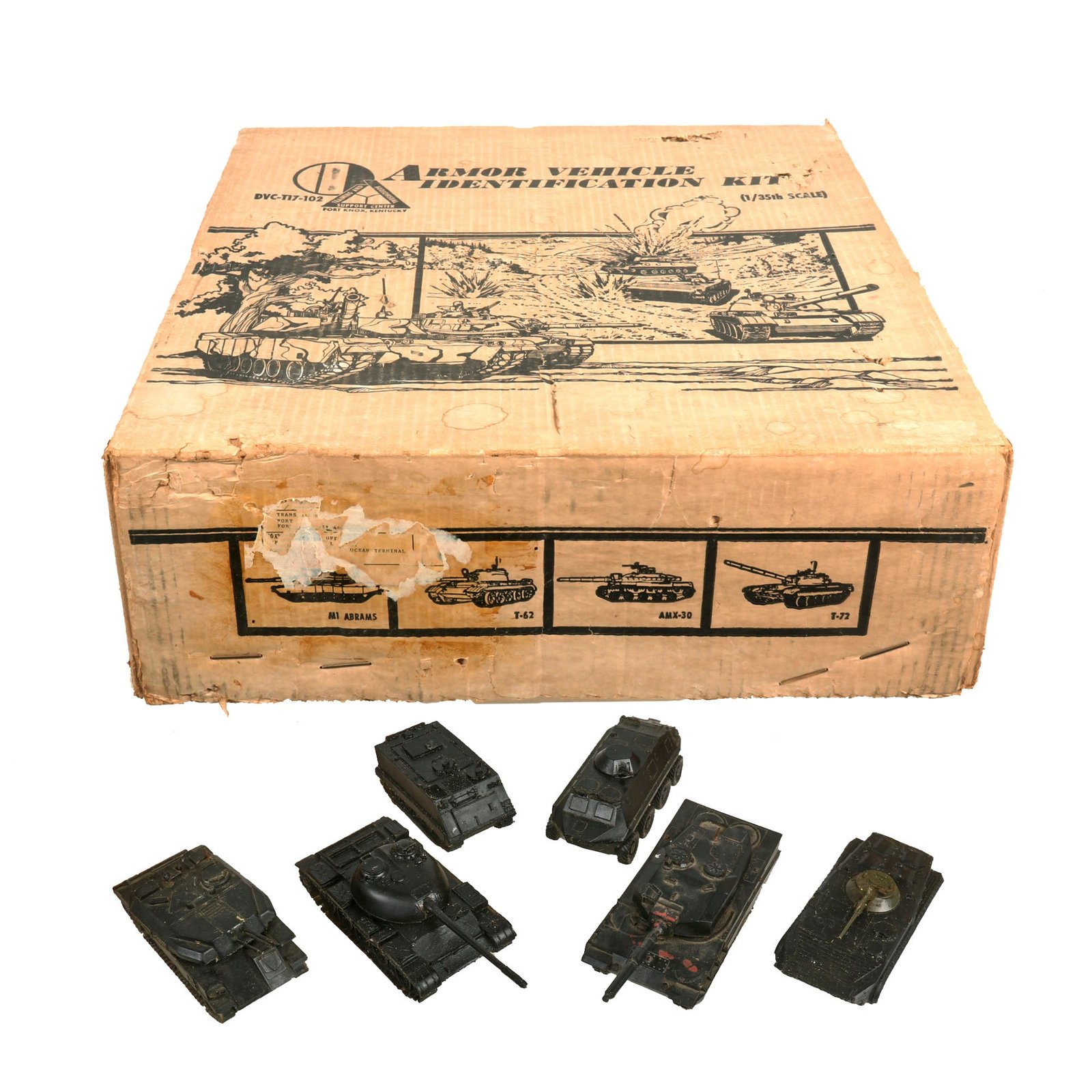 Buy Original U.S. Cold War Era Fort Knox DVC-T17-102 1/35th Scale Armor Vehicle Identification Kit - Complete | Original Firearms Antique For Sale