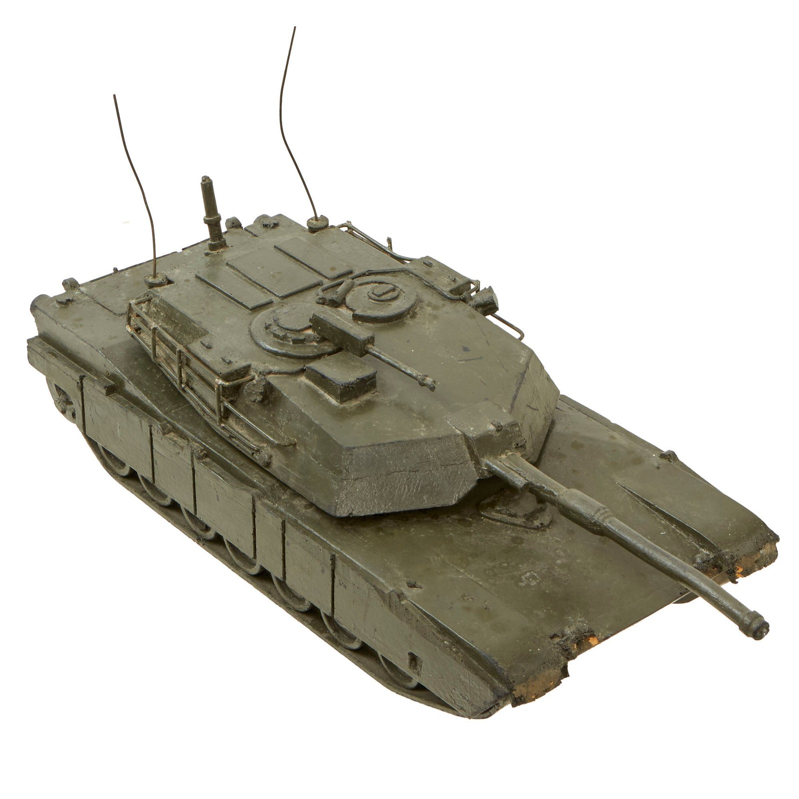 Buy Original U.S. Cold War Era M1 Abrams Main Battle Tank Resin Model as used on Sand Tables and Terrain Models | Original Firearms Antique For Sale