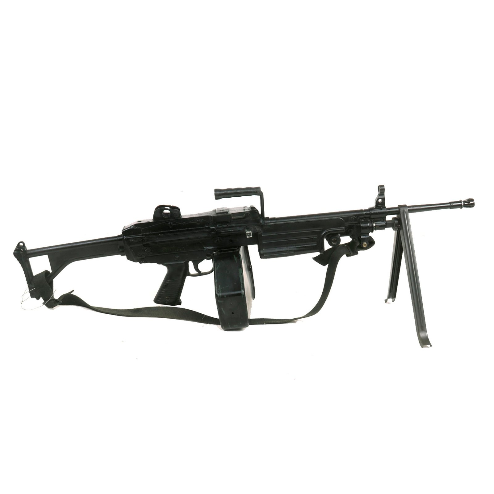 Buy Original U.S. FN Minimi LMG Rubber Duck Molded Training Rifle with Sling, Ammo Belt & Dummy Rounds | Original Firearms Antique For Sale