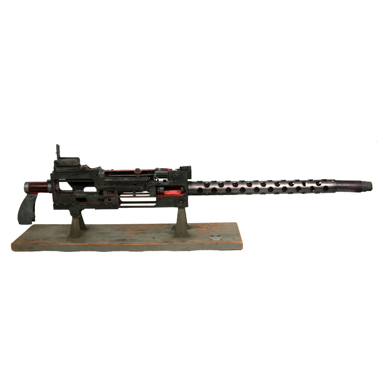 Buy Original U.S. Office of Naval Research 1919A6 Browning .30 Cal Machine Gun Oversize Cutaway Classroom Display Model on Stand - Marked to U.S.M.C. | Original Firearms Antique For Sale