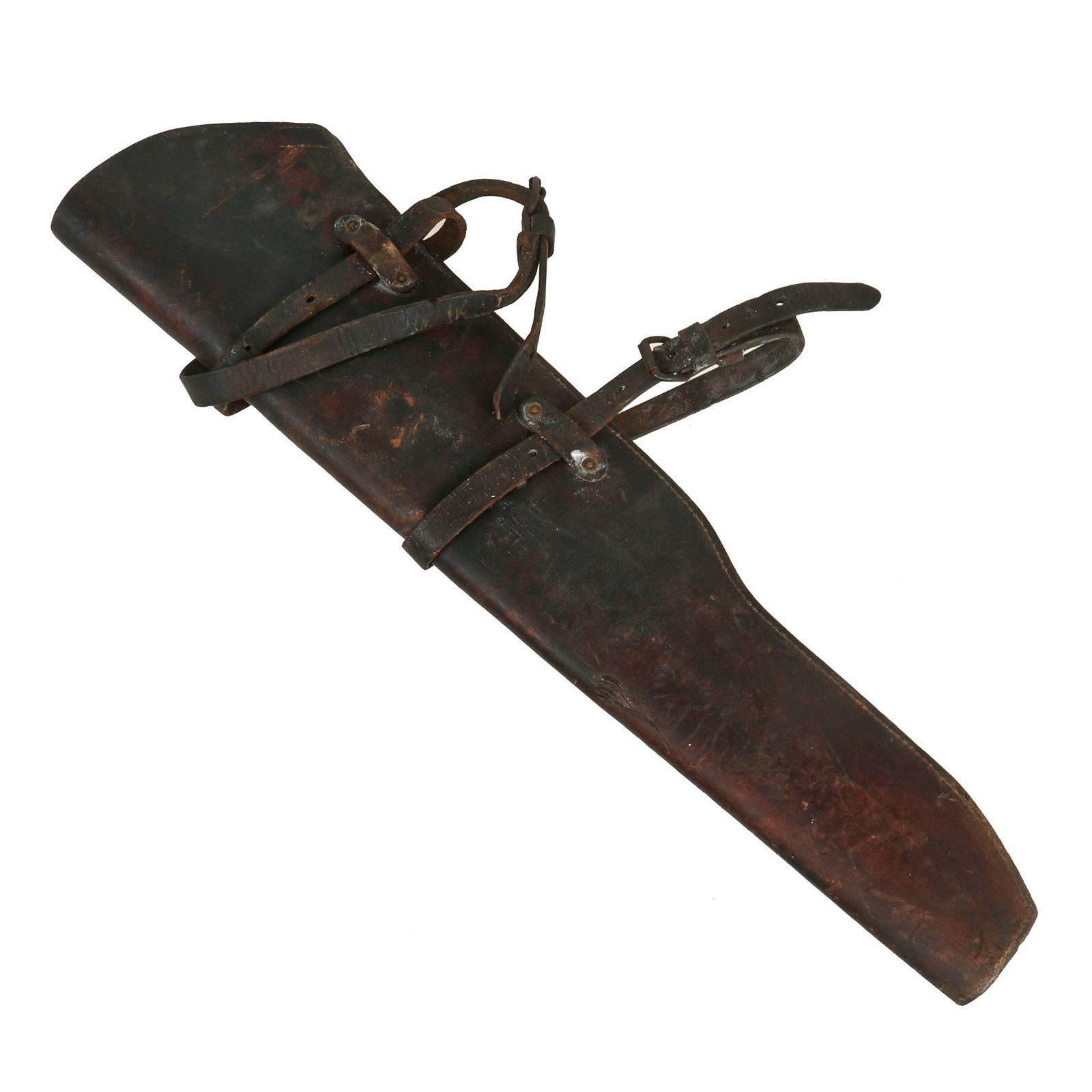 Buy Original U.S. WWII M1 Garand Rifle Leather Jeep Scabbard With Securing Straps | Original Firearms Antique For Sale