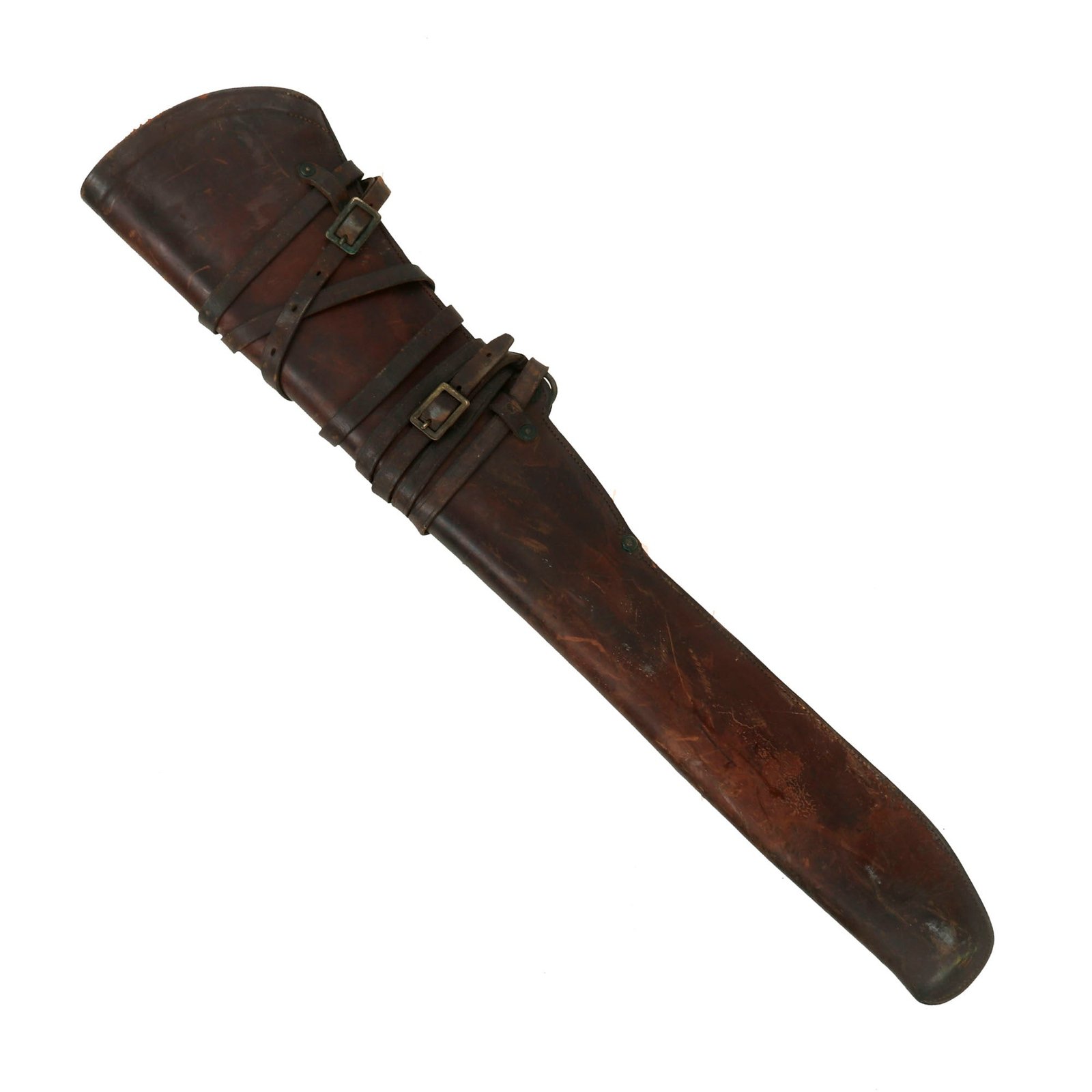 Buy Original U.S. WWI Cavalry M1904 Rifle Saddle Scabbard For 1903 Springfield - Dated 1918 | Original Firearms Antique For Sale