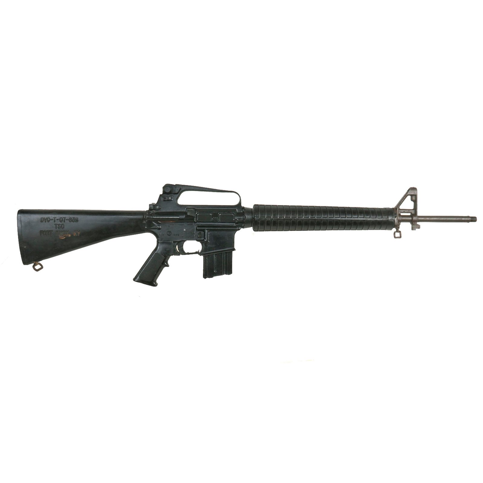Buy Original U.S. Colt M16A2 (AR-15) Rubber Duck Molded Training Rifle marked TSC FT KNOX | Original Firearms Antique For Sale