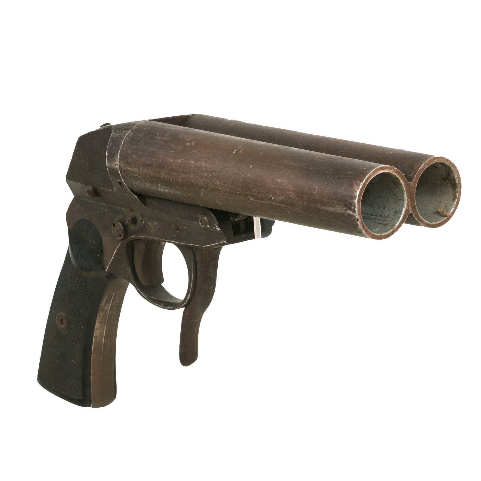 Buy Original German WWII Luftwaffe Double Barrel Flare Signal Pistol by Krieghoff - Serial 27880 | Original Firearms Antique For Sale