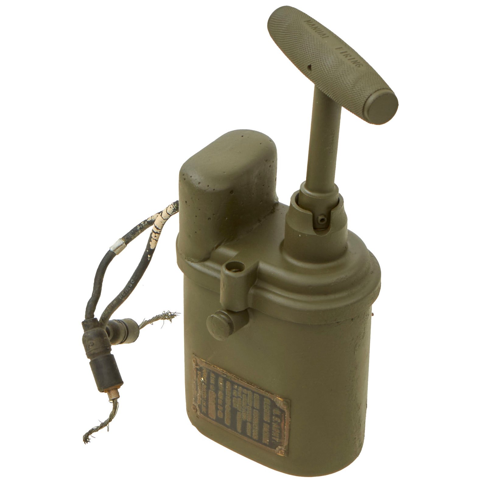 Buy Original U.S. WWII US Army “10 Cap” Blasting Machine For Manual Firing of Tank Main Gun in Case of Mechanical Misfires | Original Firearms Antique For Sale