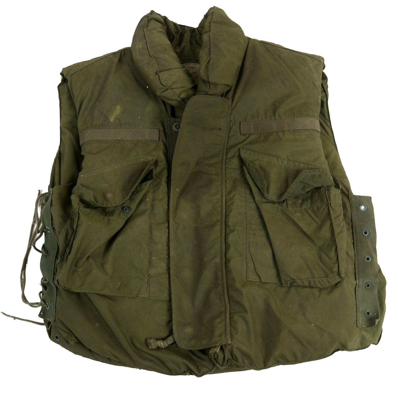 Buy Original U.S. Vietnam War Era Service Worn M69 Flak Vest Body Armor in Size Medium | Original Firearms Antique For Sale