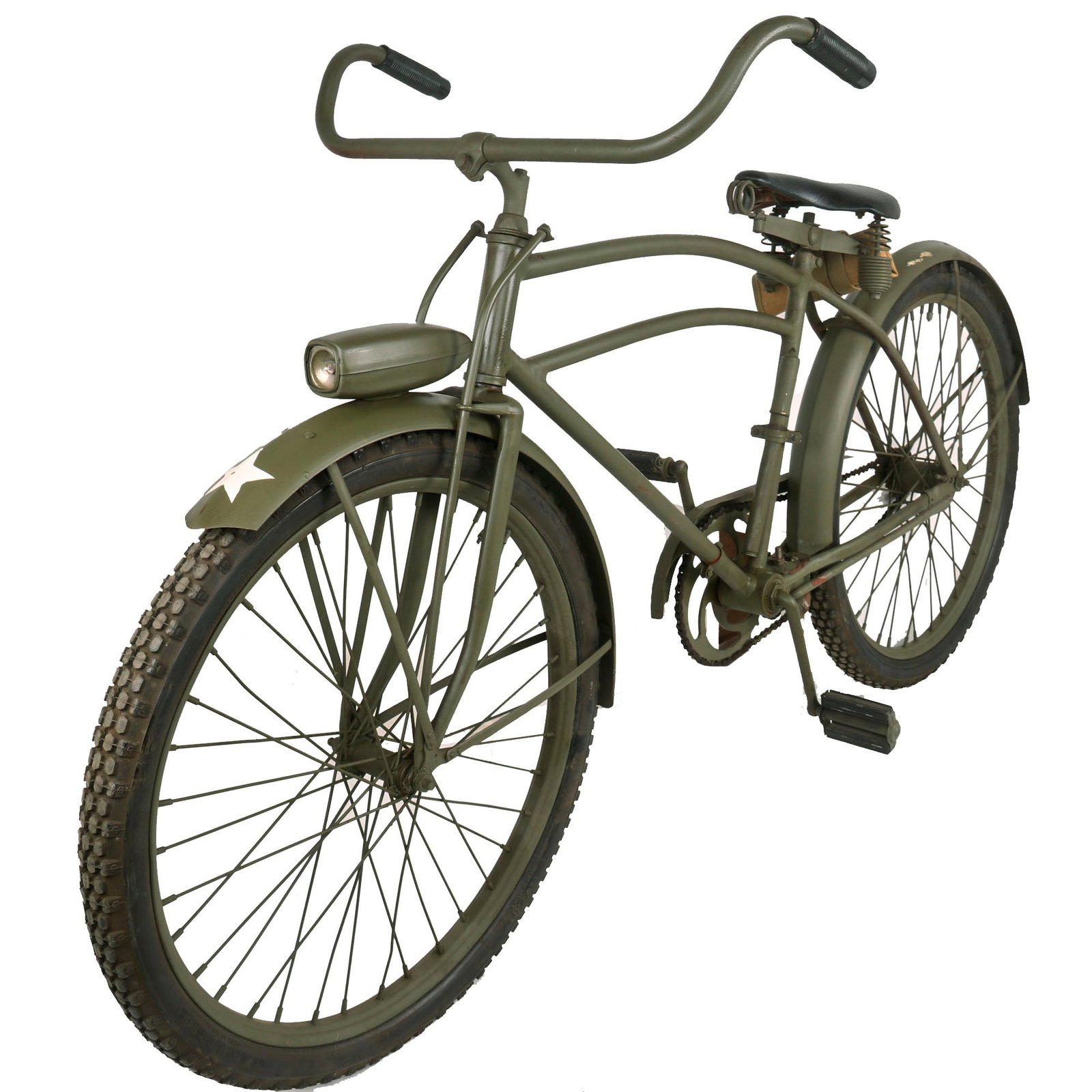Buy Original U.S. WWII 1943 Dated Huffman Model 18 G519 Military Bicycle Serial H117493 - Fully Restored | Original Firearms Antique For Sale