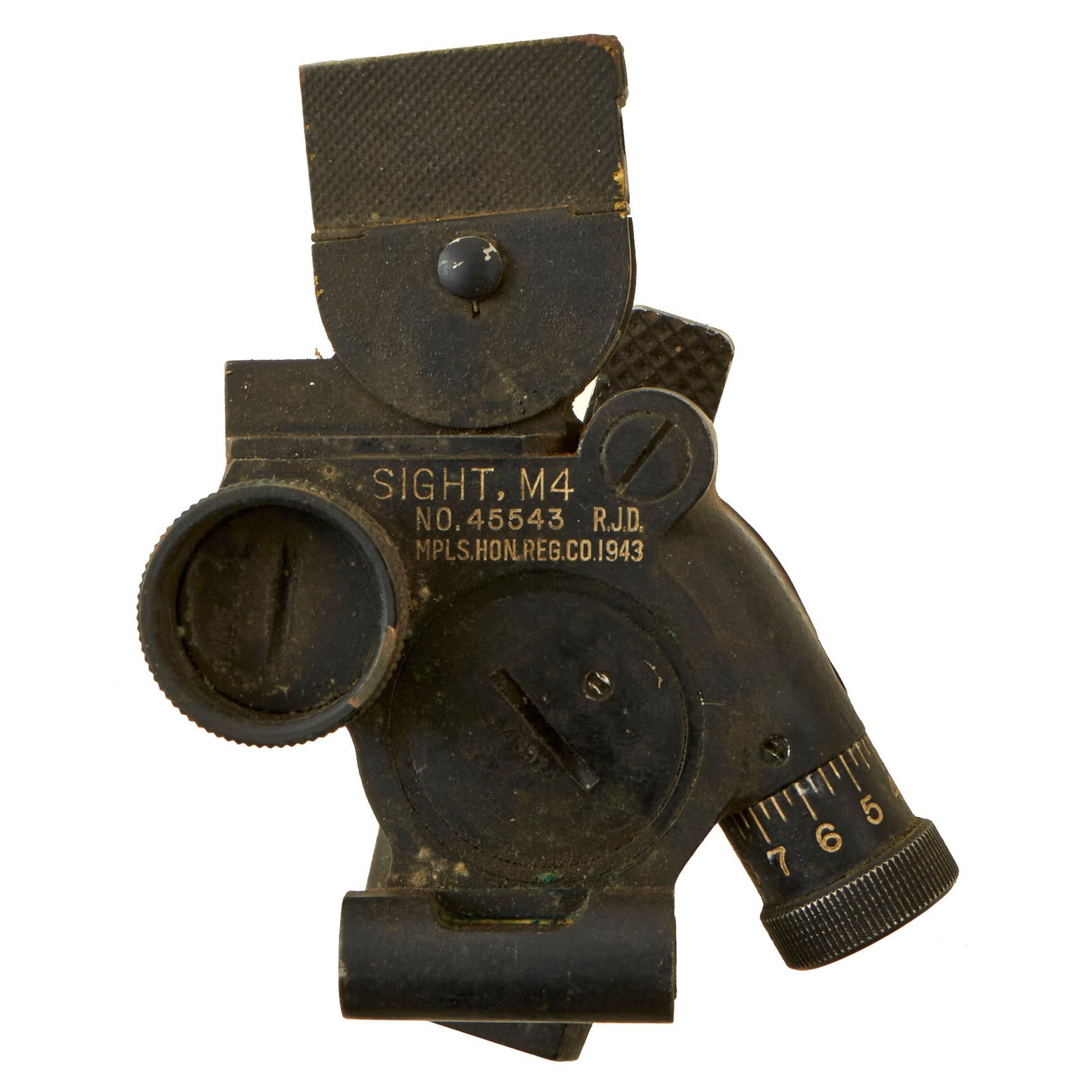 Buy Original U.S. WWII Era M4 Collimator Sight - As Used on 60mm and 81mm Mortar Systems | Original Firearms Antique For Sale