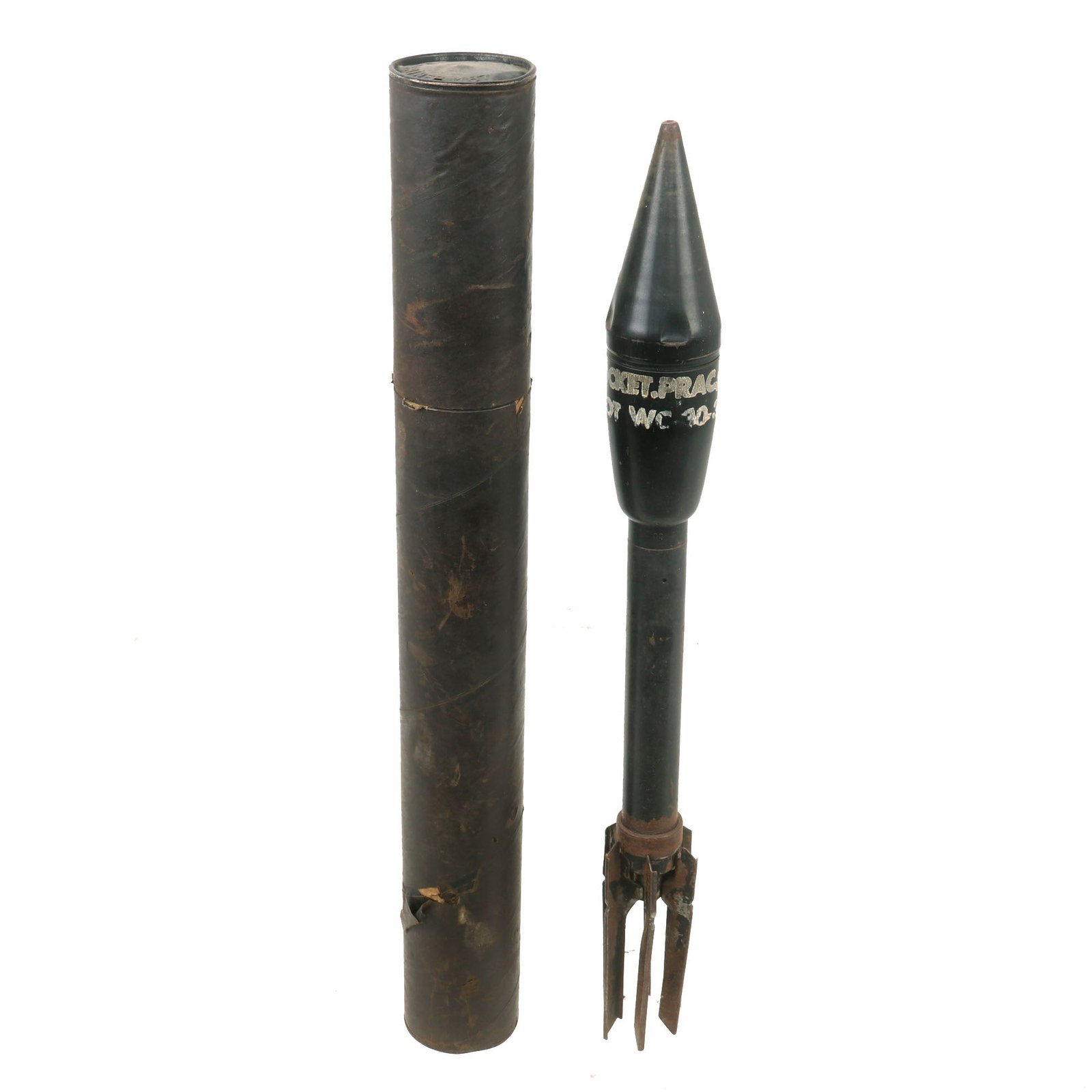 Buy Original U.S. WWII M7A1 Anti-Tank Practice Rocket for the M1 and M1A1 2.36 Inch Bazooka Launcher - Inert | Original Firearms Antique For Sale