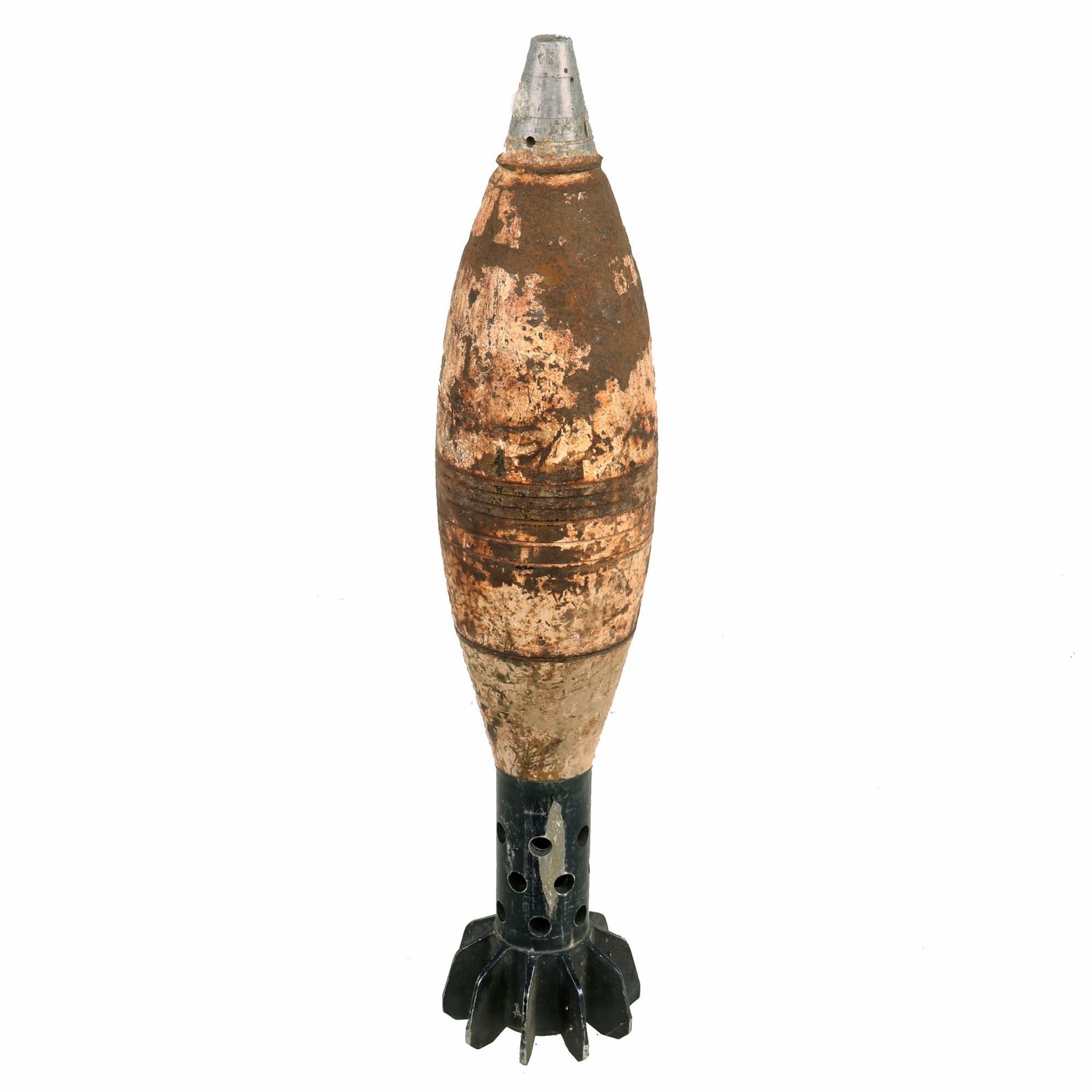 Buy Original West German Cold War Era Inert 120mm White Illumination Mortar Round | Original Firearms Antique For Sale