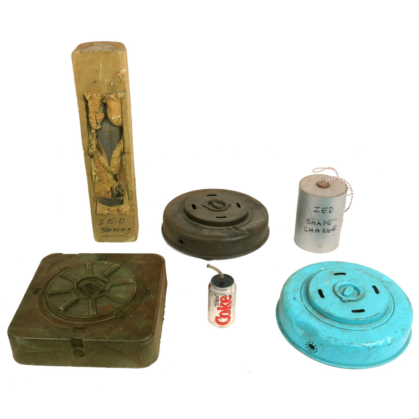 Buy Original U.S. Global War on Terror Inert Improvised Explosive Device Recognition Training Device Lot - Counter IED Training | Original Firearms Antique For Sale