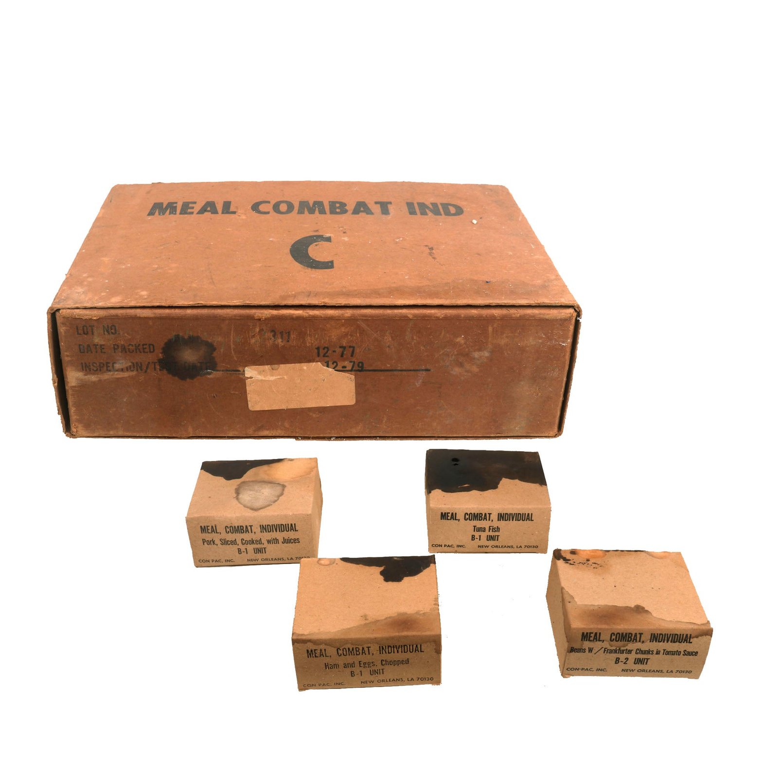 Buy Original U.S. Post Vietnam War Type C Field Ration “C-Rat” by Dri Mix Products Corp. - Dated 1977 | Original Firearms Antique For Sale