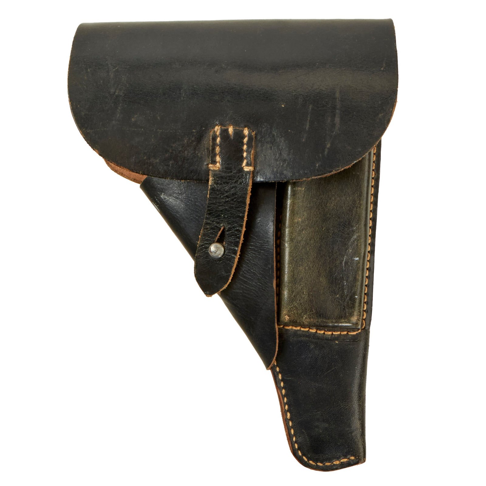 Buy Original German WWII Walther P38 Black Leather Softshell Holster by Hans Römer - Pistole 38 - Excellent | Original Firearms Antique For Sale