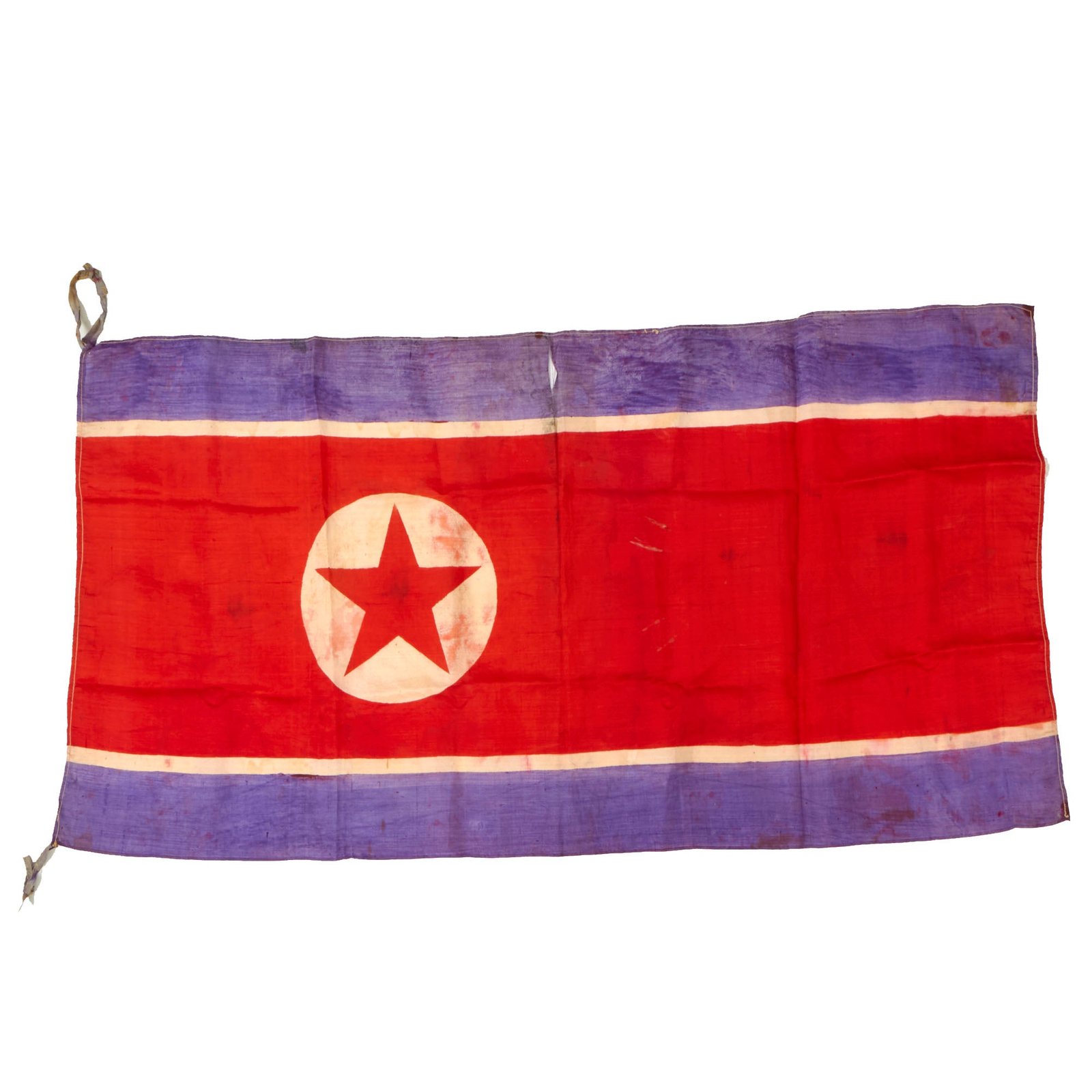 Buy Original U.S. Korean War “Captured” Flag of North Korea - 21” x 35” | Original Firearms Antique For Sale