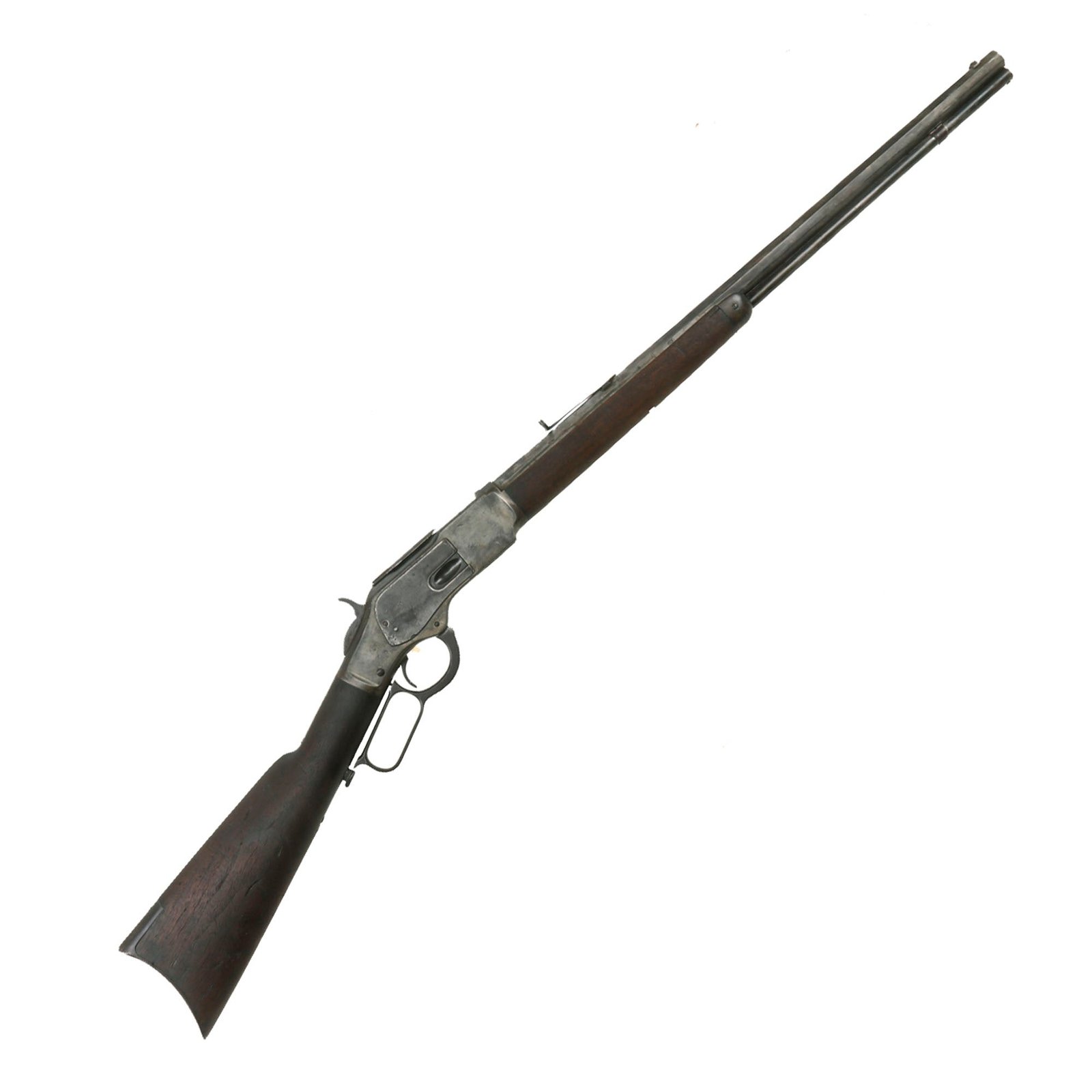 Buy Original U.S. Winchester Model 1873 .32-20 Repeating Rifle with Octagonal Barrel made in 1895 - Serial 496865B | Original Firearms Antique For Sale