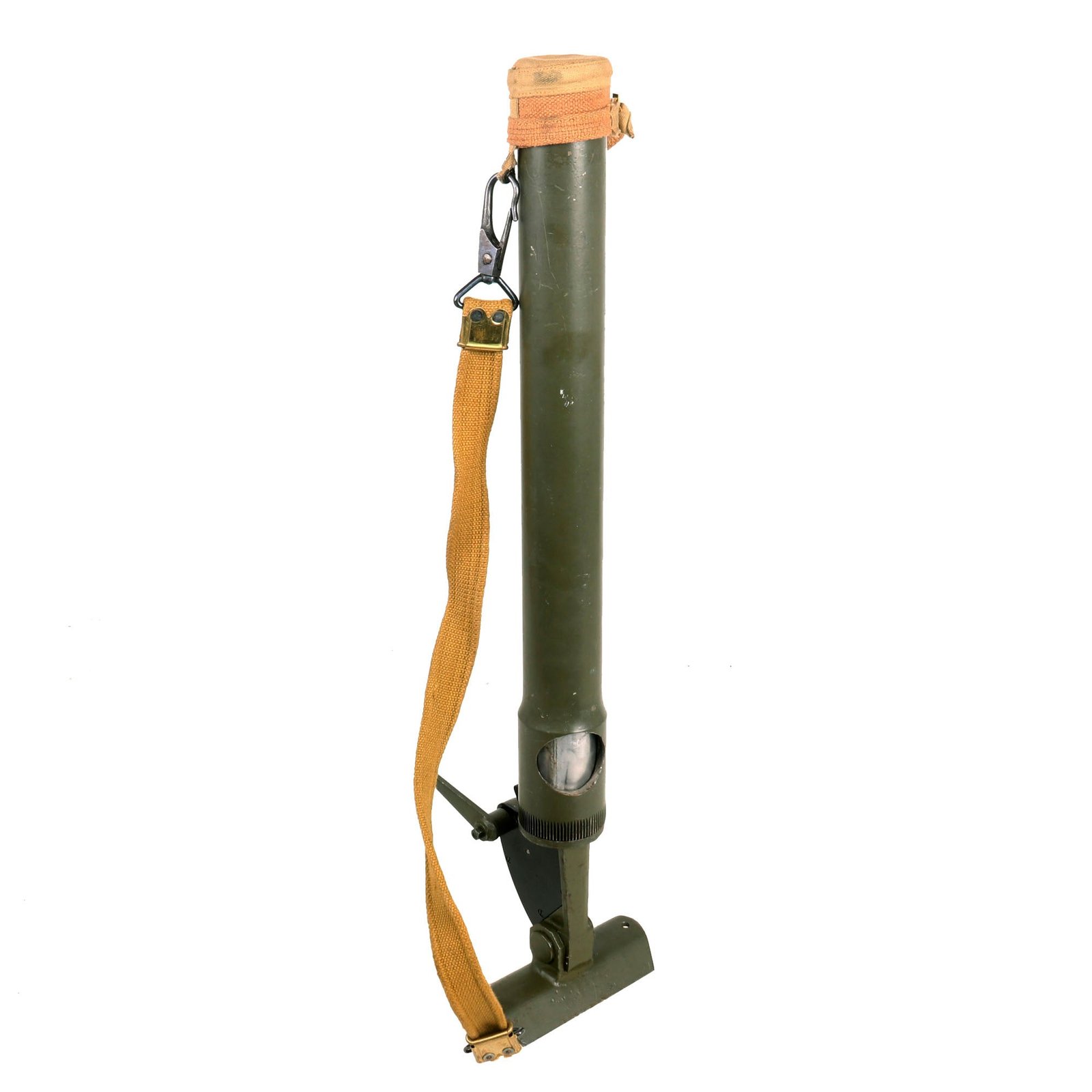 Buy Original British WWII Type Ordnance ML 2-inch Inert Display Mortar with Sling and Muzzle Cover - dated 1951 | Original Firearms Antique For Sale