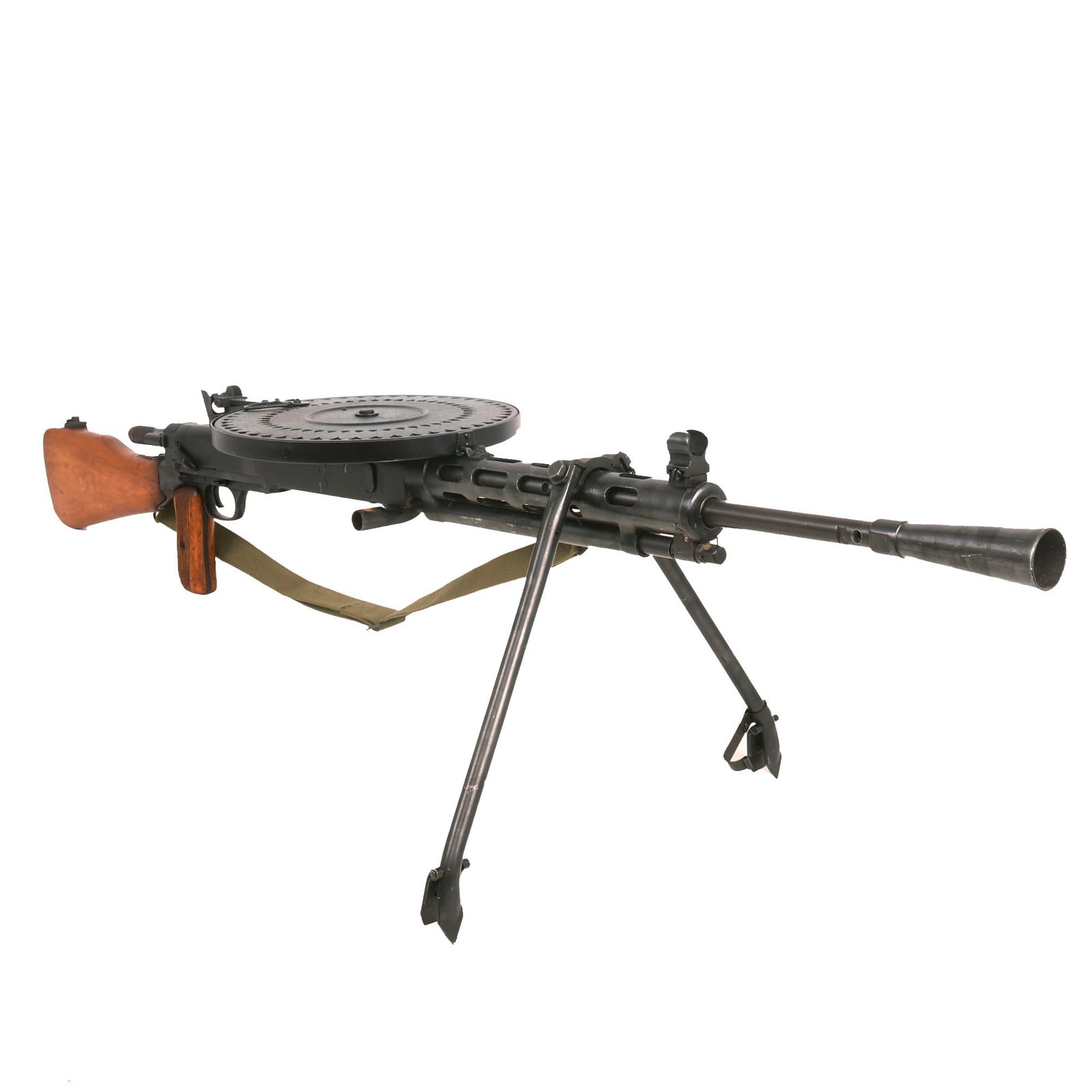 Buy Original Polish 1950s Degtyaryov DPM / DP 28 Display Light Machine Gun Serial AR0868 by Radom with Pan Magazine and Sling | Original Firearms Antique For Sale