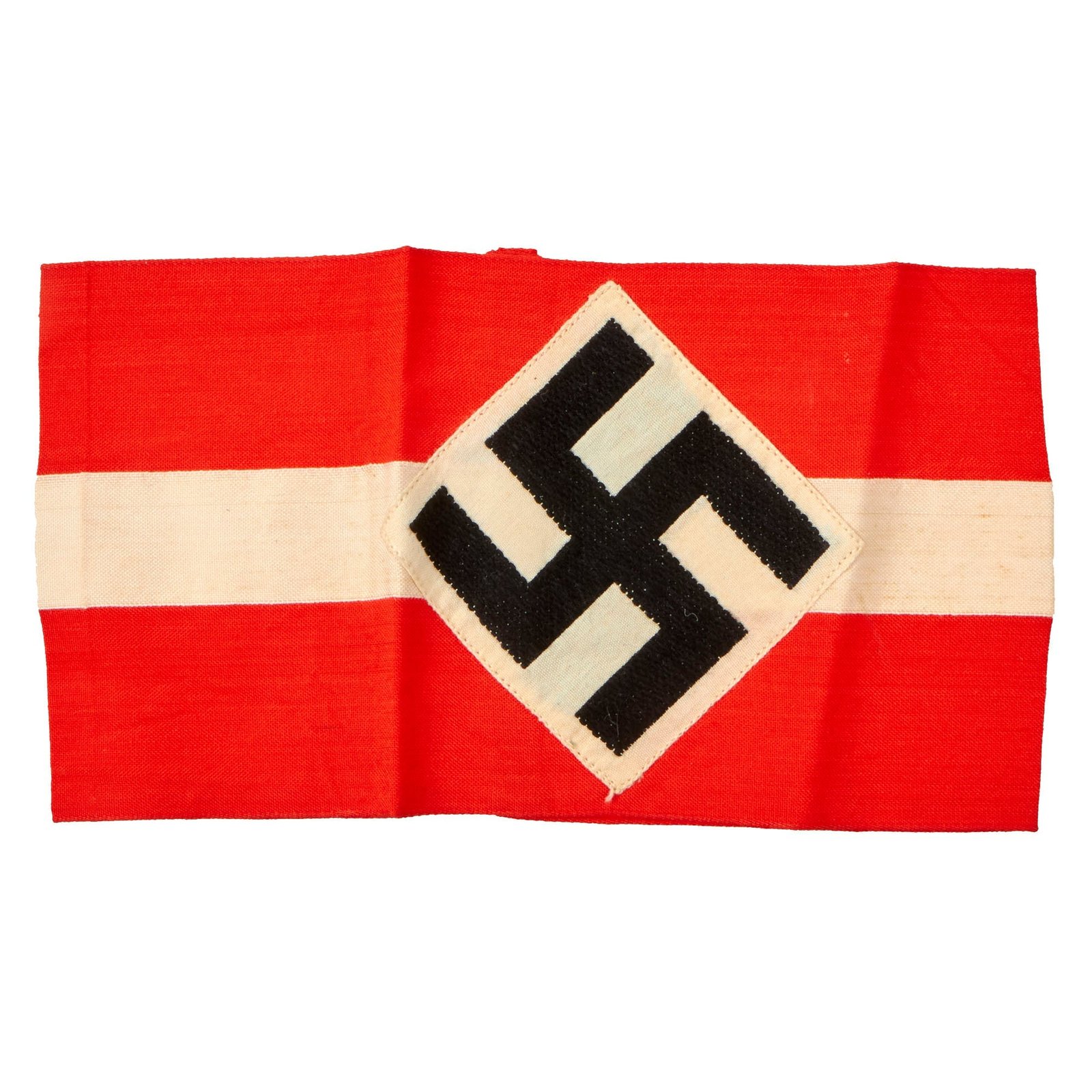 Buy Original German WWII HJ National Youth Organization Member Armband with Embroidered Insignia | Original Firearms Antique For Sale