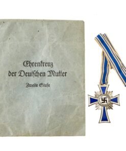 Buy Original German WWII Silver 2nd Class Mother’s Cross for 6-7 Children with Ribbon in Original Packet | Original Firearms Antique For Sale