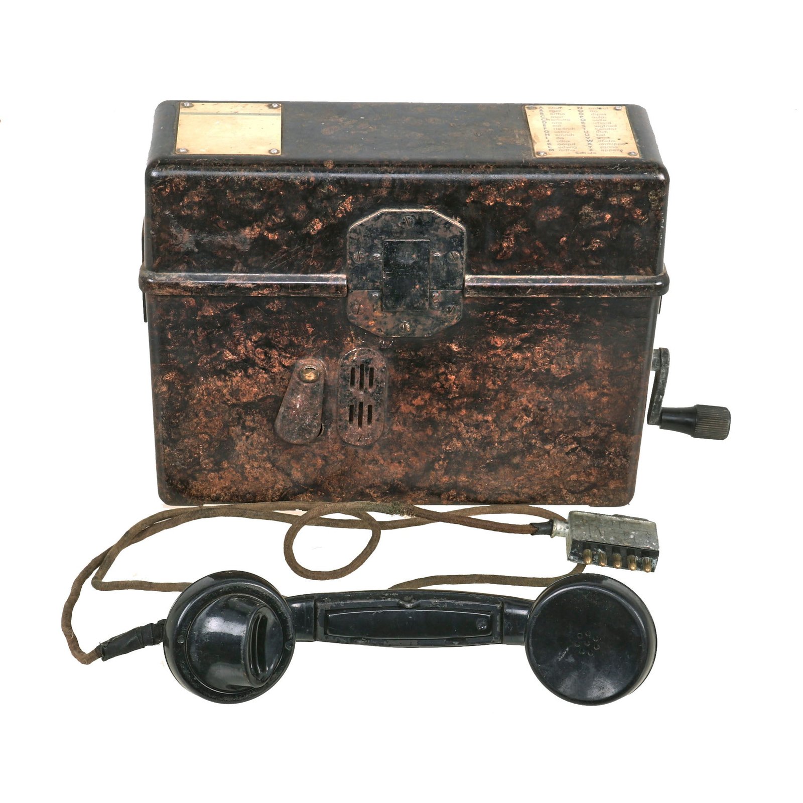 Buy Original German WWII Wehrmacht Model FF33 Field Telephone by Siemens & Halske AG dated 1939 - Feldfernsprecher 33 | Original Firearms Antique For Sale