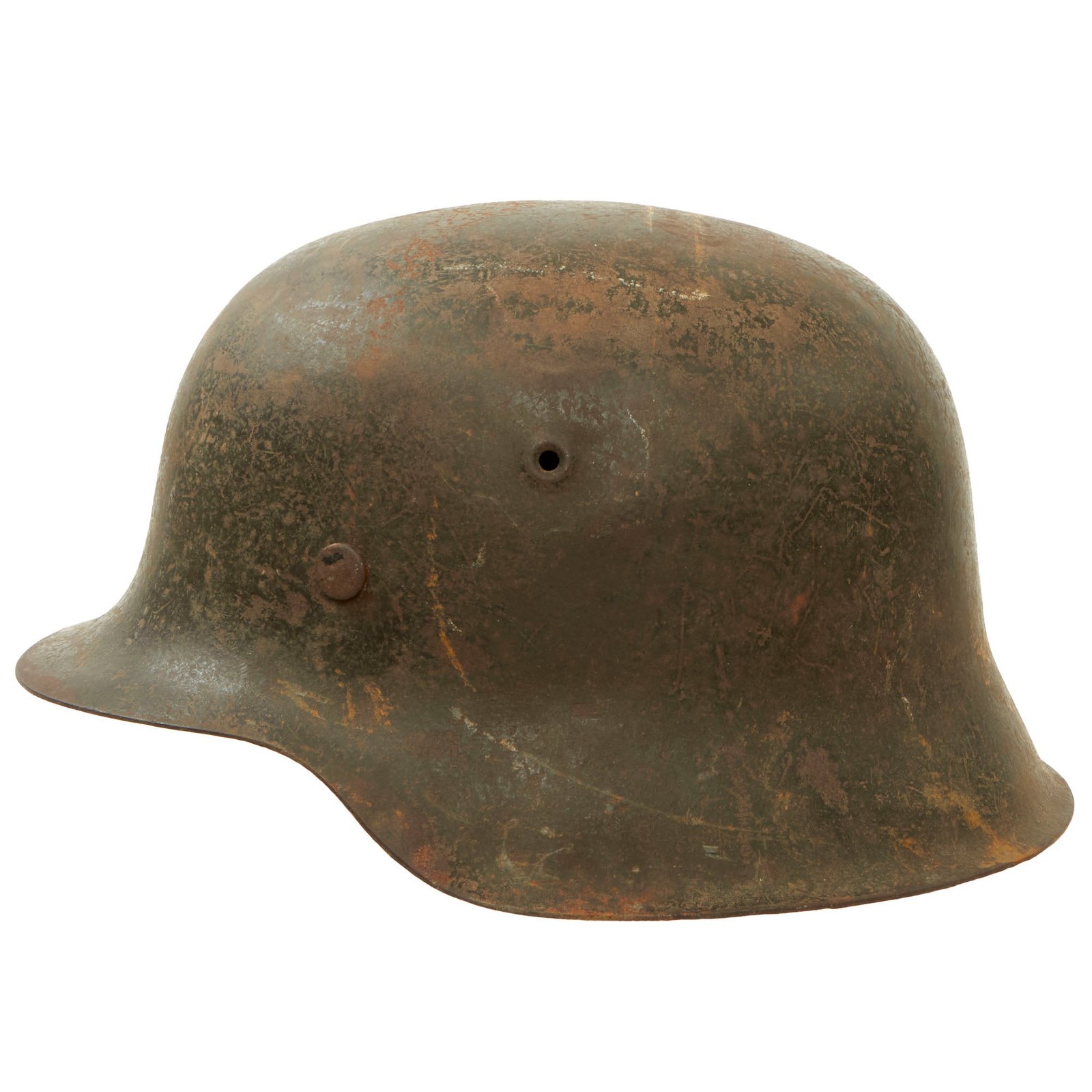 Buy Original German WWII M42 No Decal Army Heer Helmet with 58cm Liner & Chinstrap - Stamped ckl66 | Original Firearms Antique For Sale