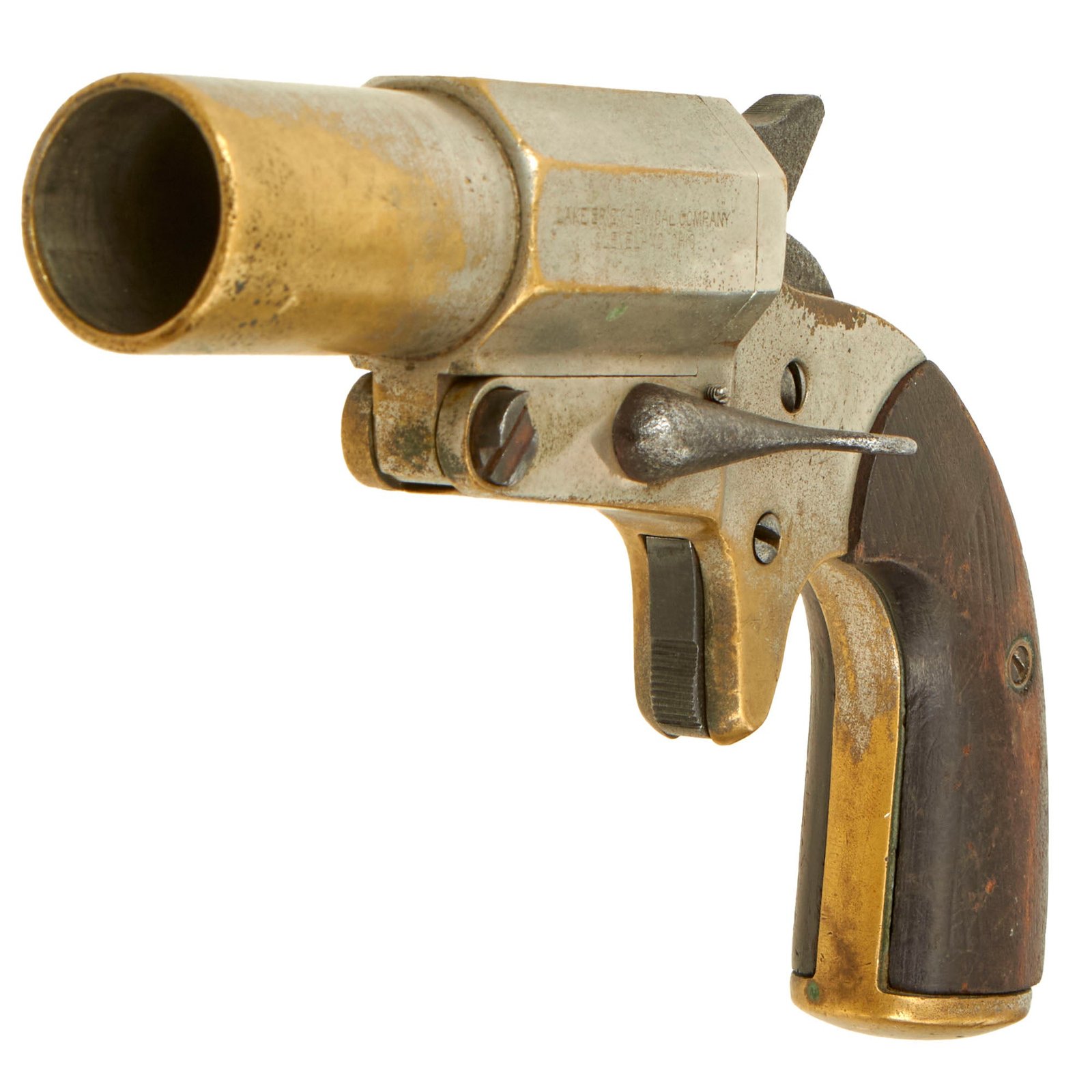 Buy Original U.S. Pre-WWII Lake Erie Chemical Co. Mark IV "Very" Signal Flare Pistol - Serial 1565 | Original Firearms Antique For Sale